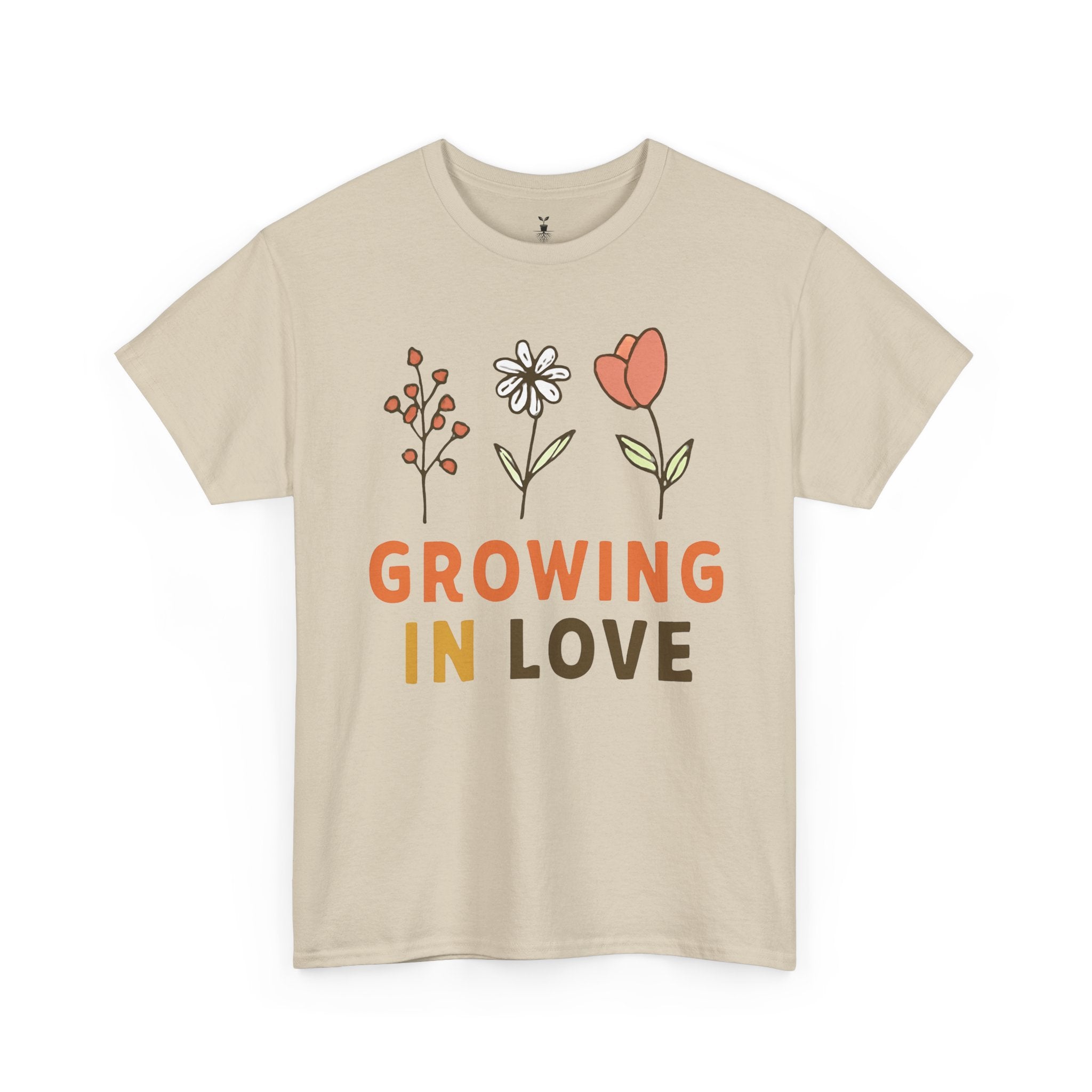 Aesthetic Flower Growing in Love T-Shirt