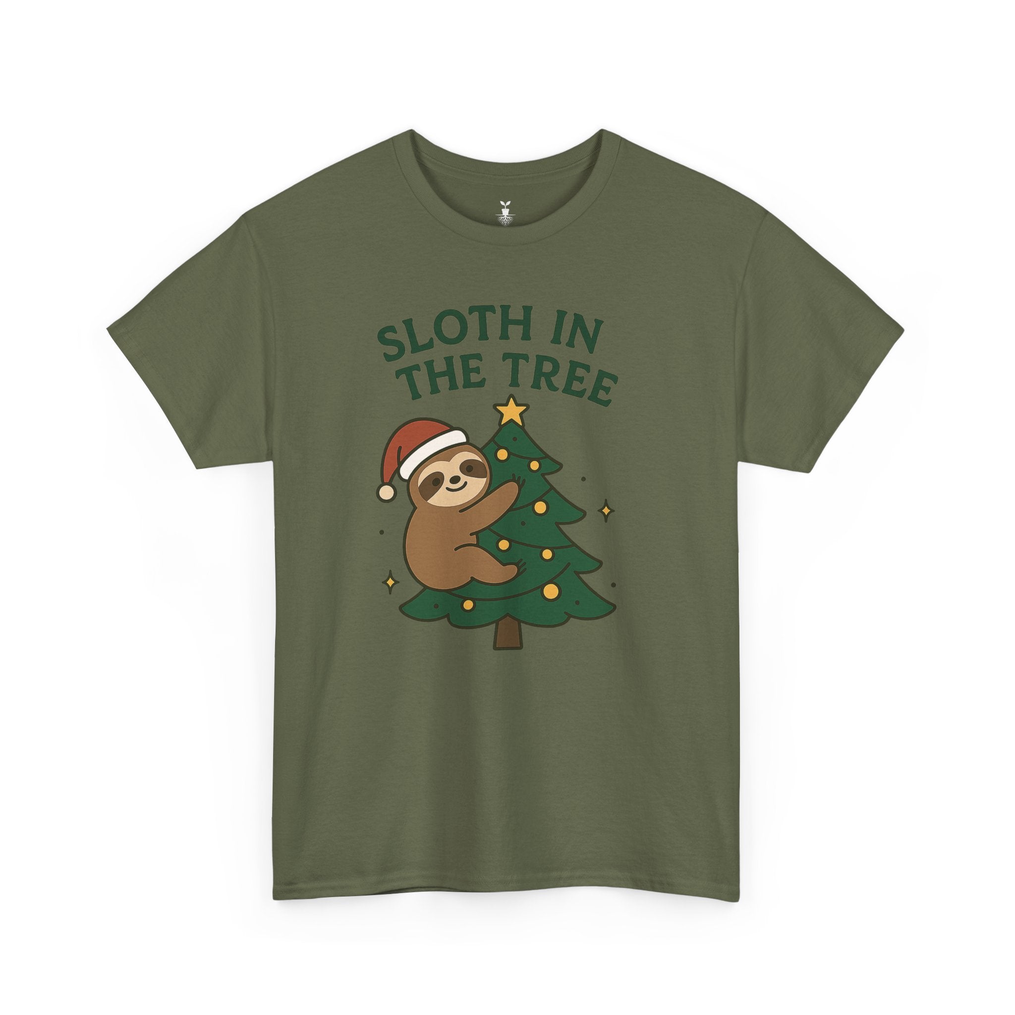 Christmas  Sloth in the Tree T-Shirt