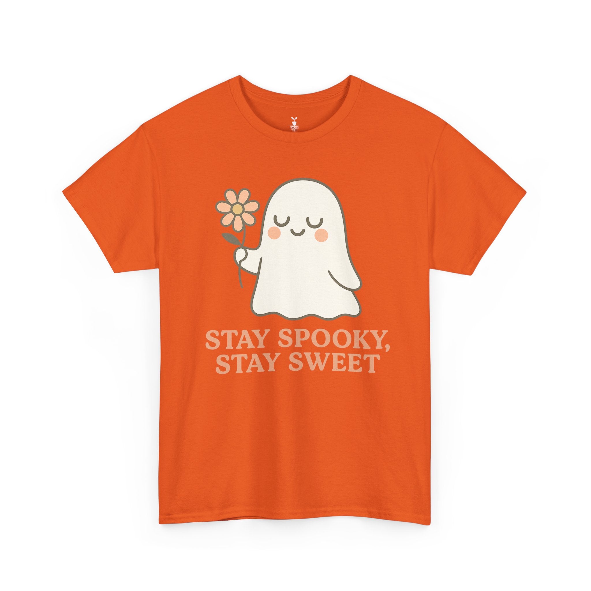 Cute Ghost with Flower Stay Spooky, Stay Sweet T-Shirt
