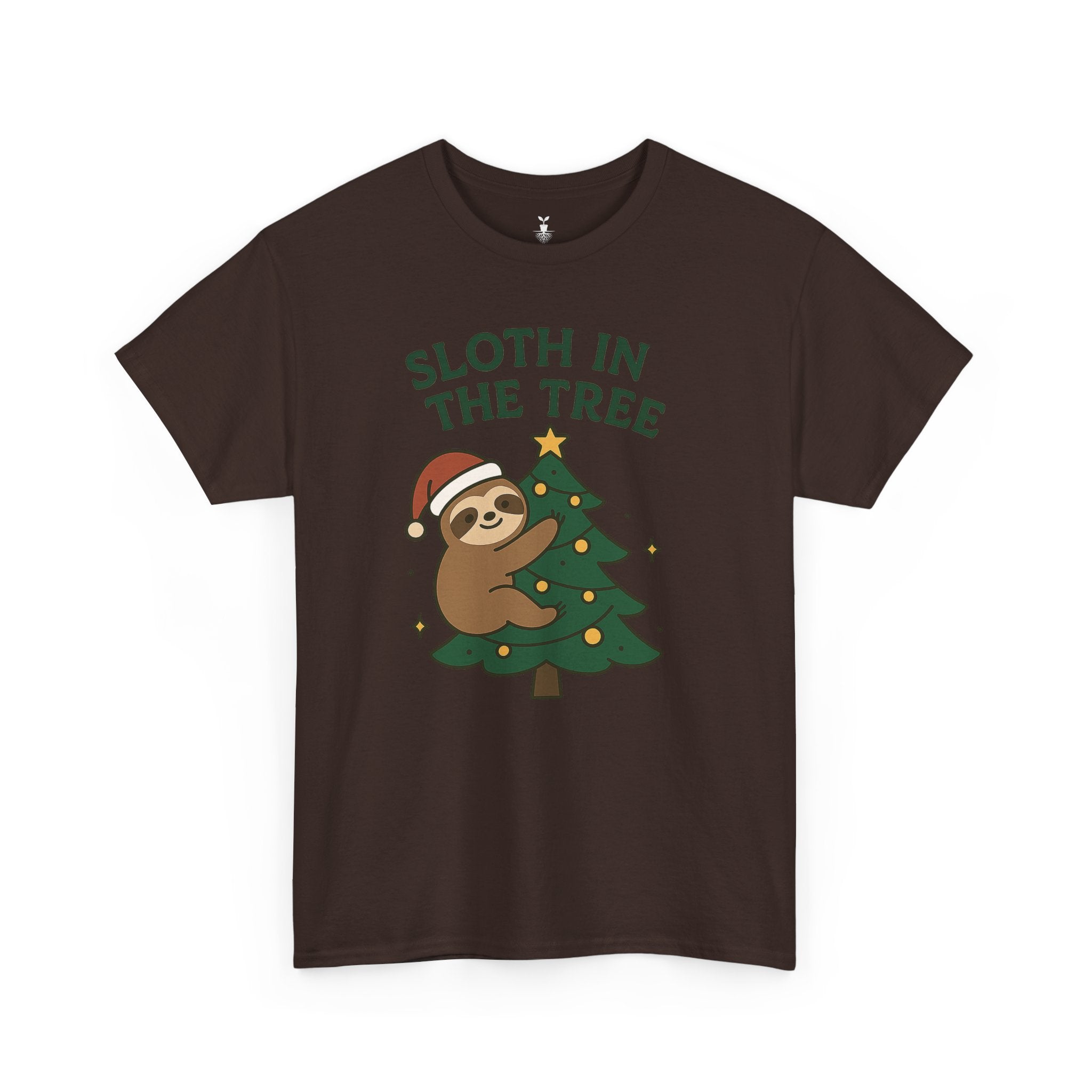 Christmas  Sloth in the Tree T-Shirt
