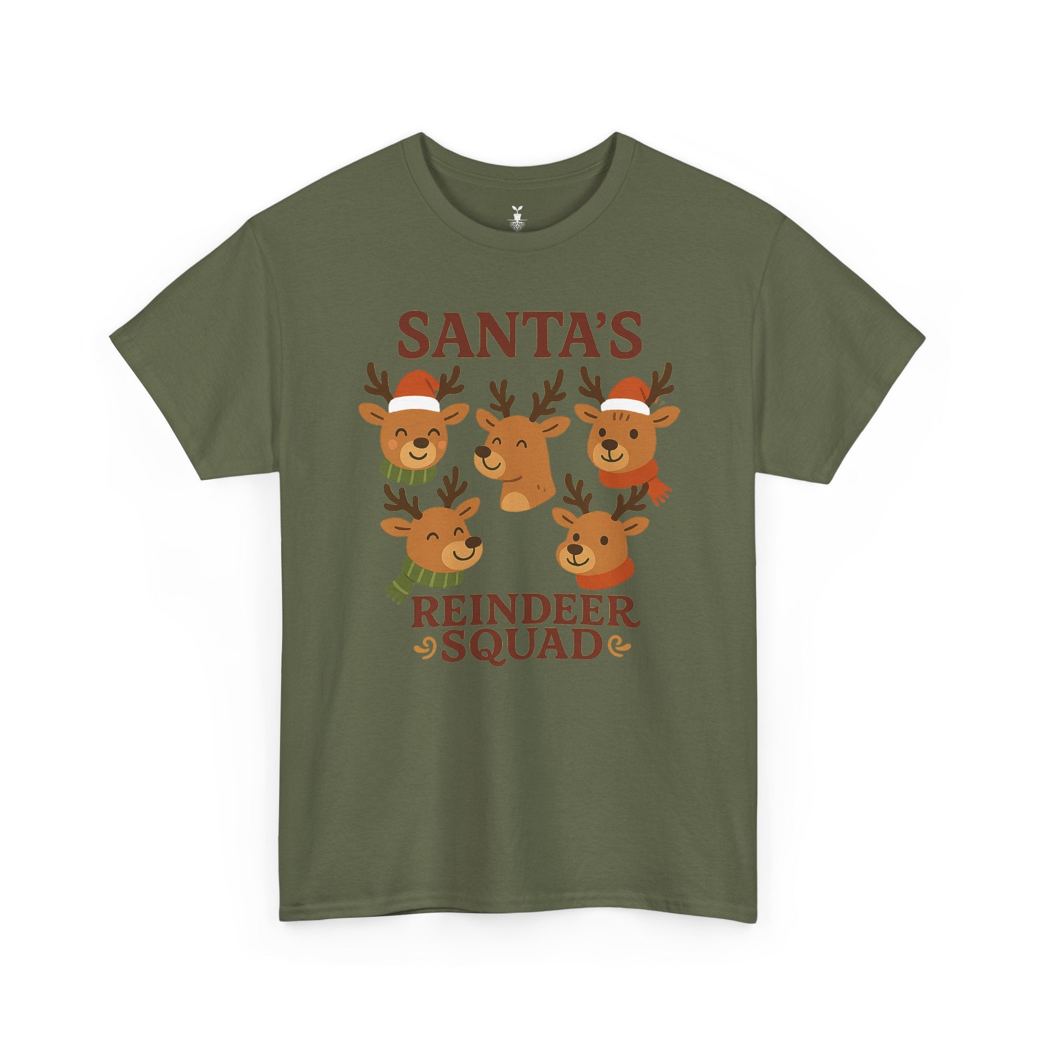 Cute Santa’s Reindeer Squad Christmas T-Shirt