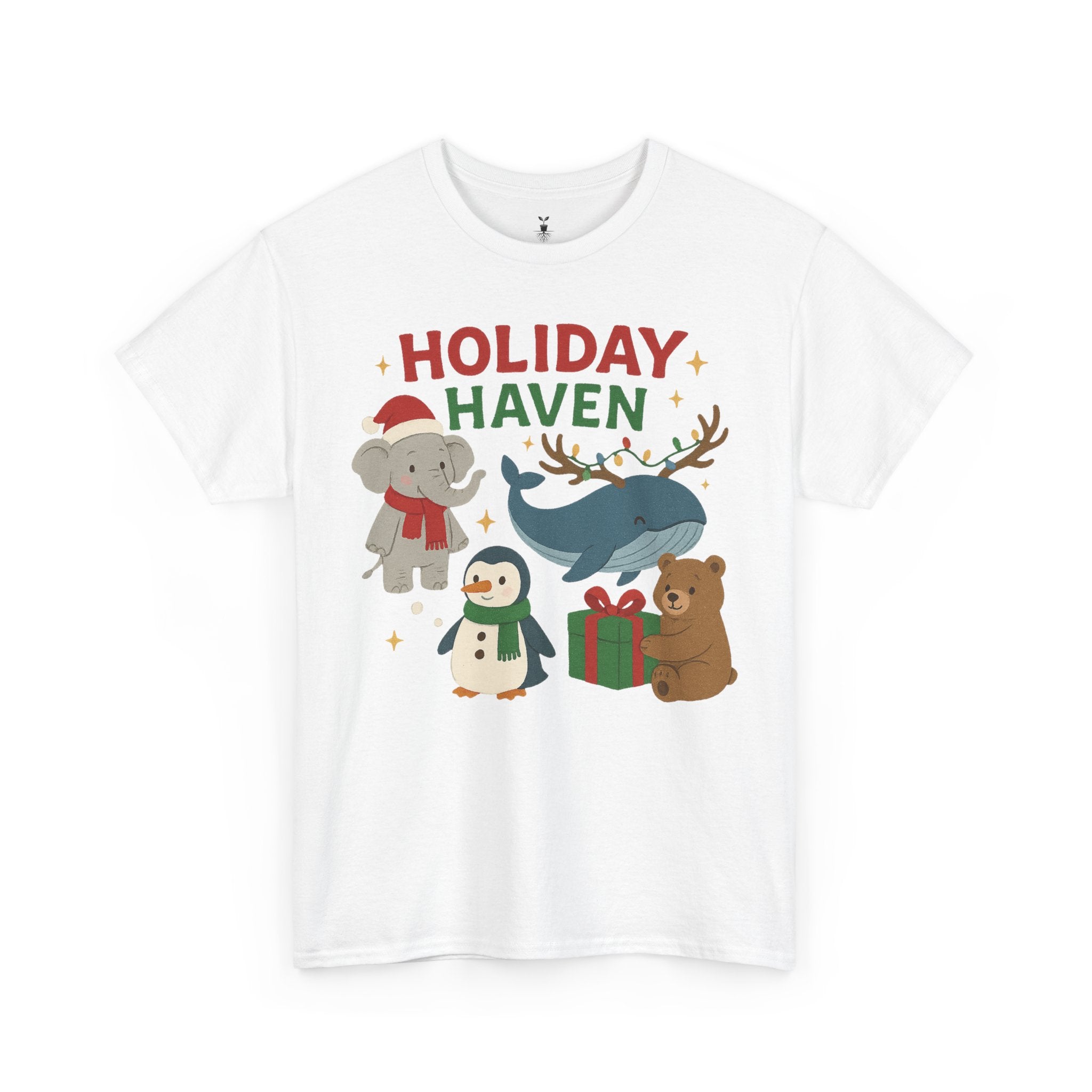 Holiday Haven Penguin Bear Whale Elephant T-Shirt