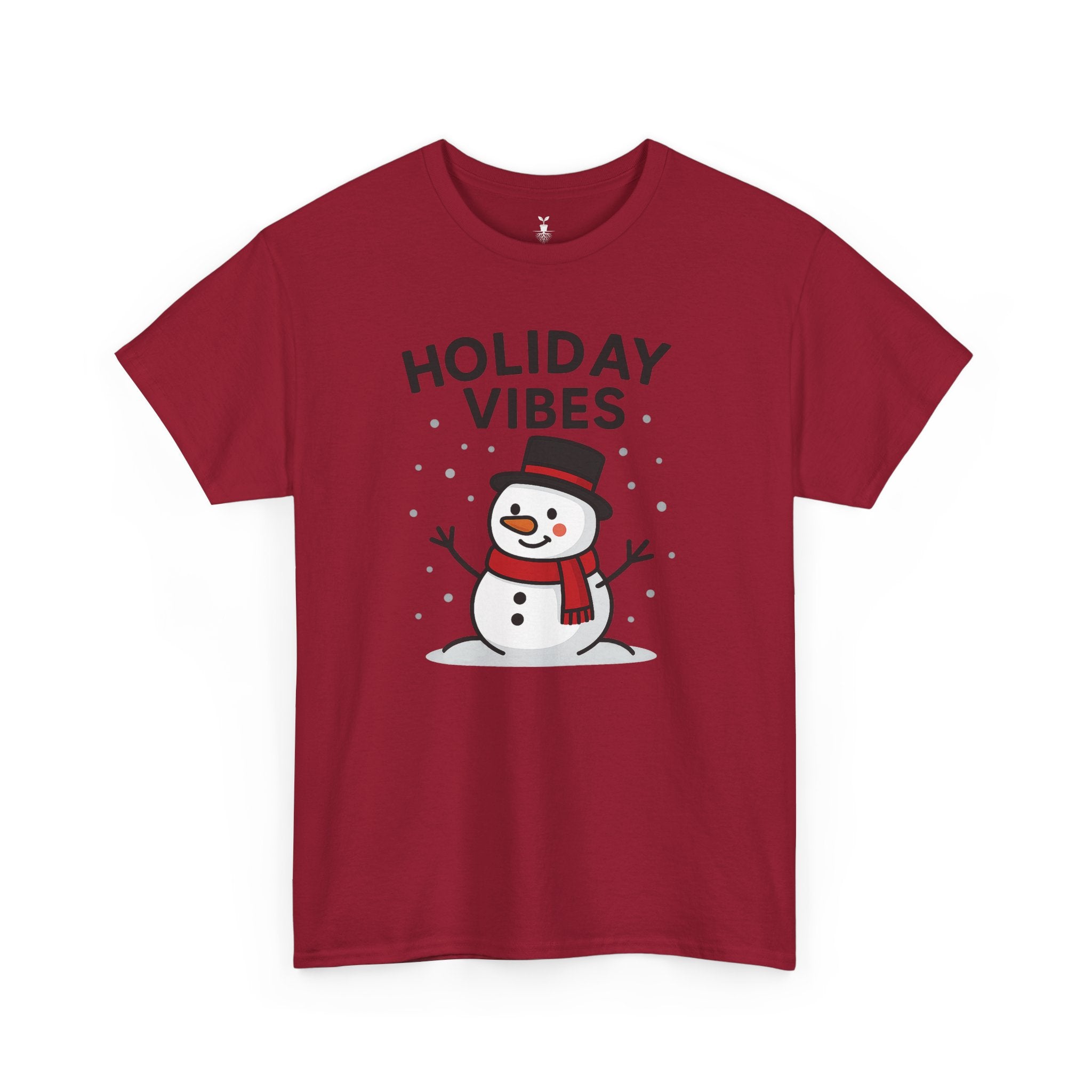 Holiday Vibes Snowman Christmas T-Shirt