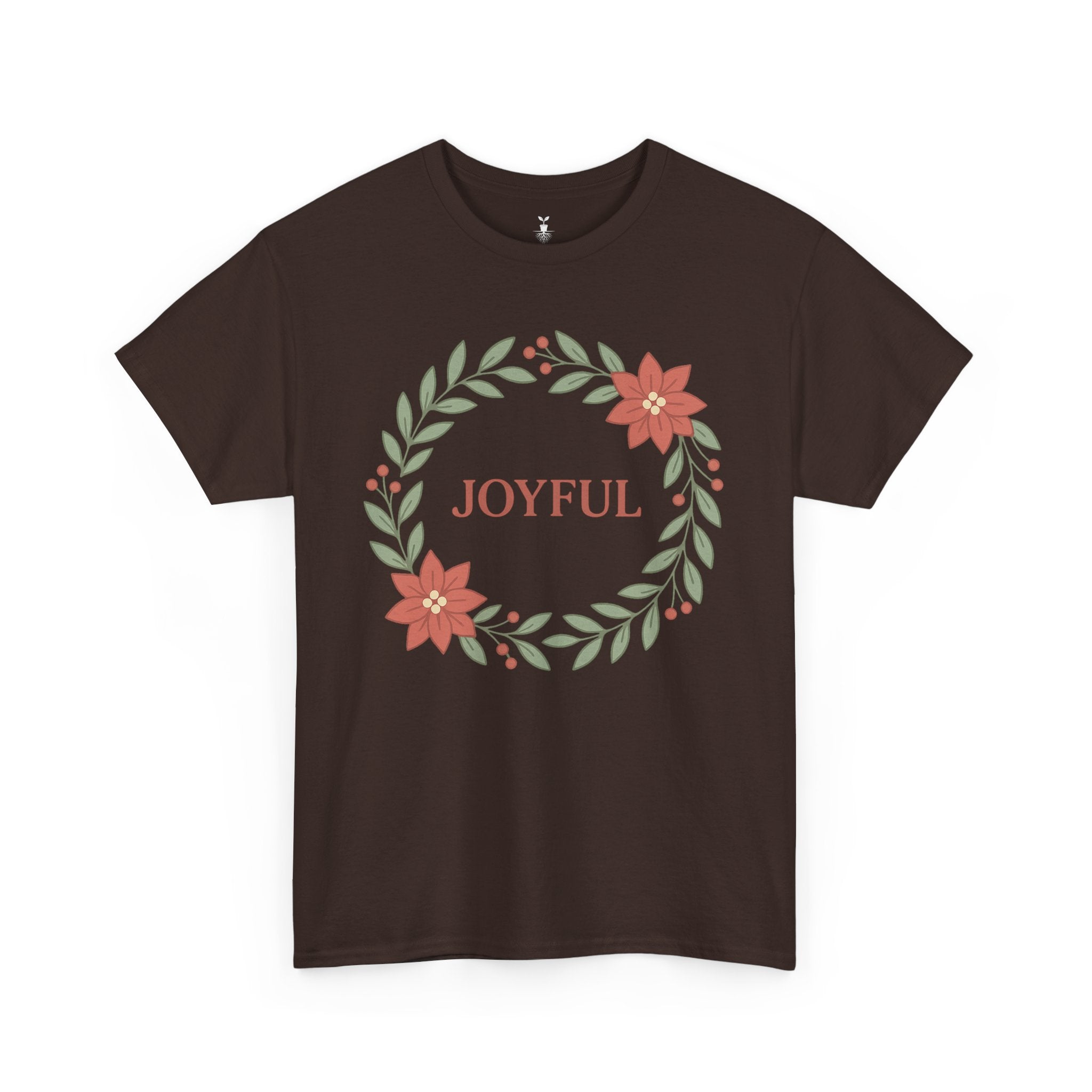 Floral Joyful Christmas T-Shirt