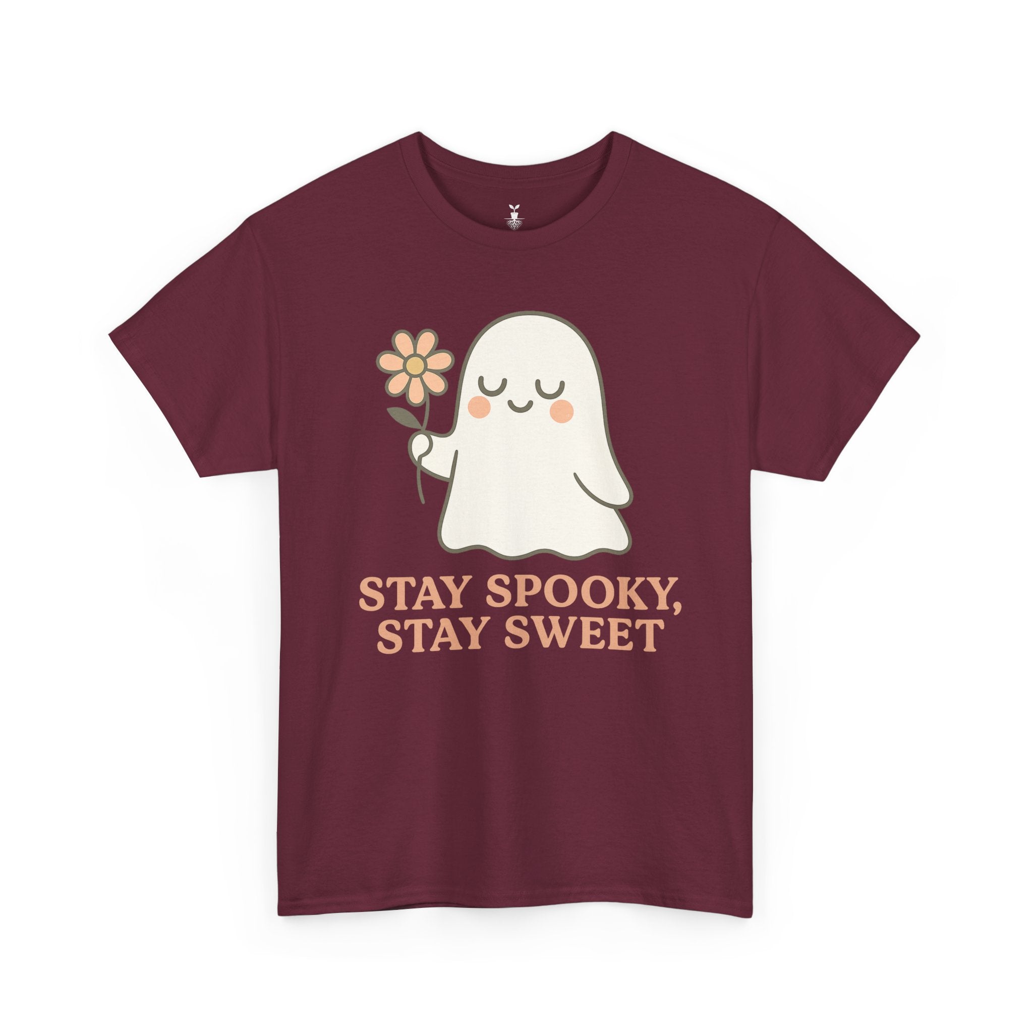 Cute Ghost with Flower Stay Spooky, Stay Sweet T-Shirt