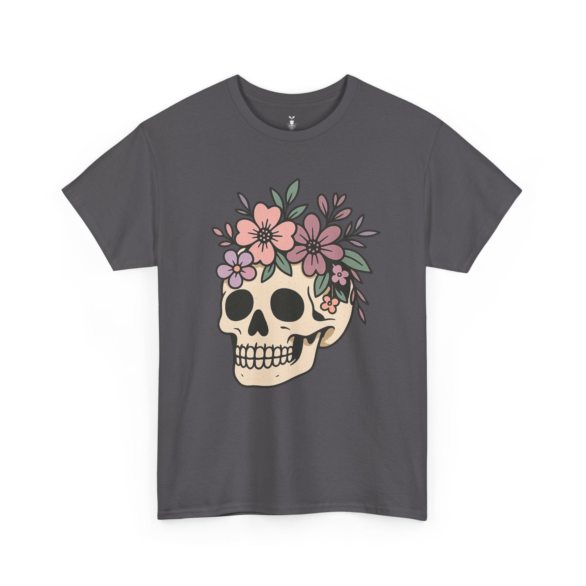Halloween Skull Boho Flower tshirt