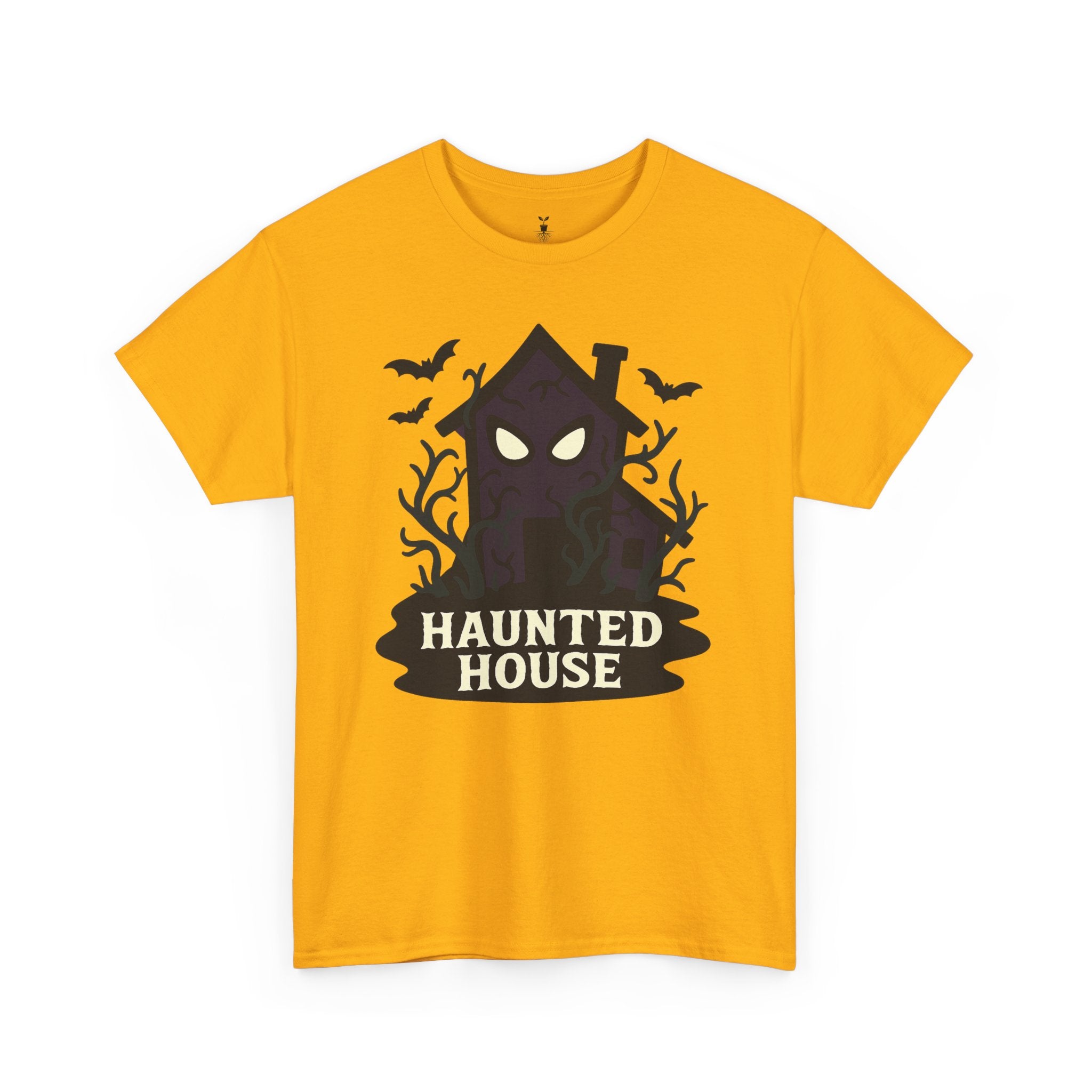Haunted House Creepy Eyes and Bats Halloween Shirt