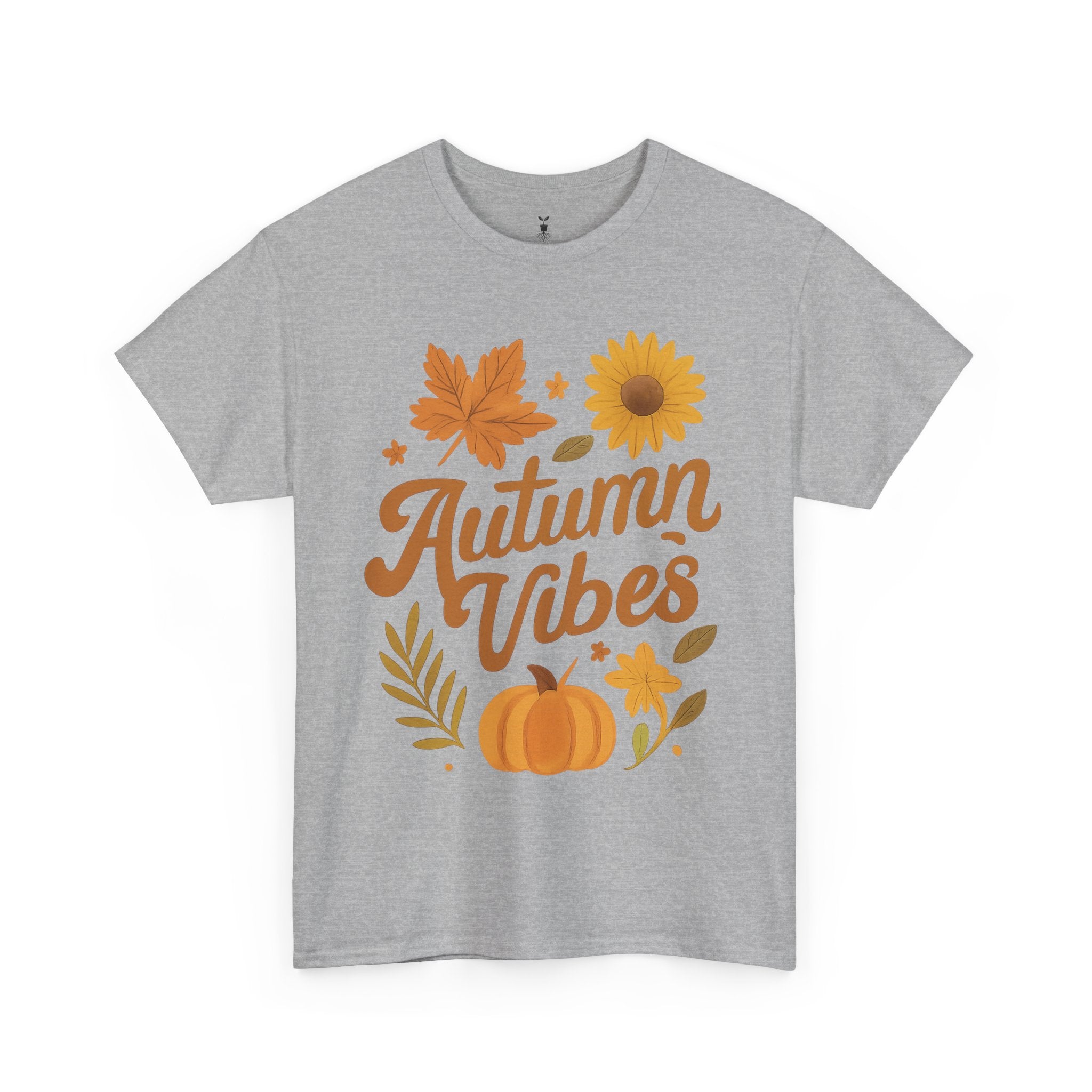 Autumn Vibes with Pumpkin, Maple Leaf, Sunflower T-Shirt