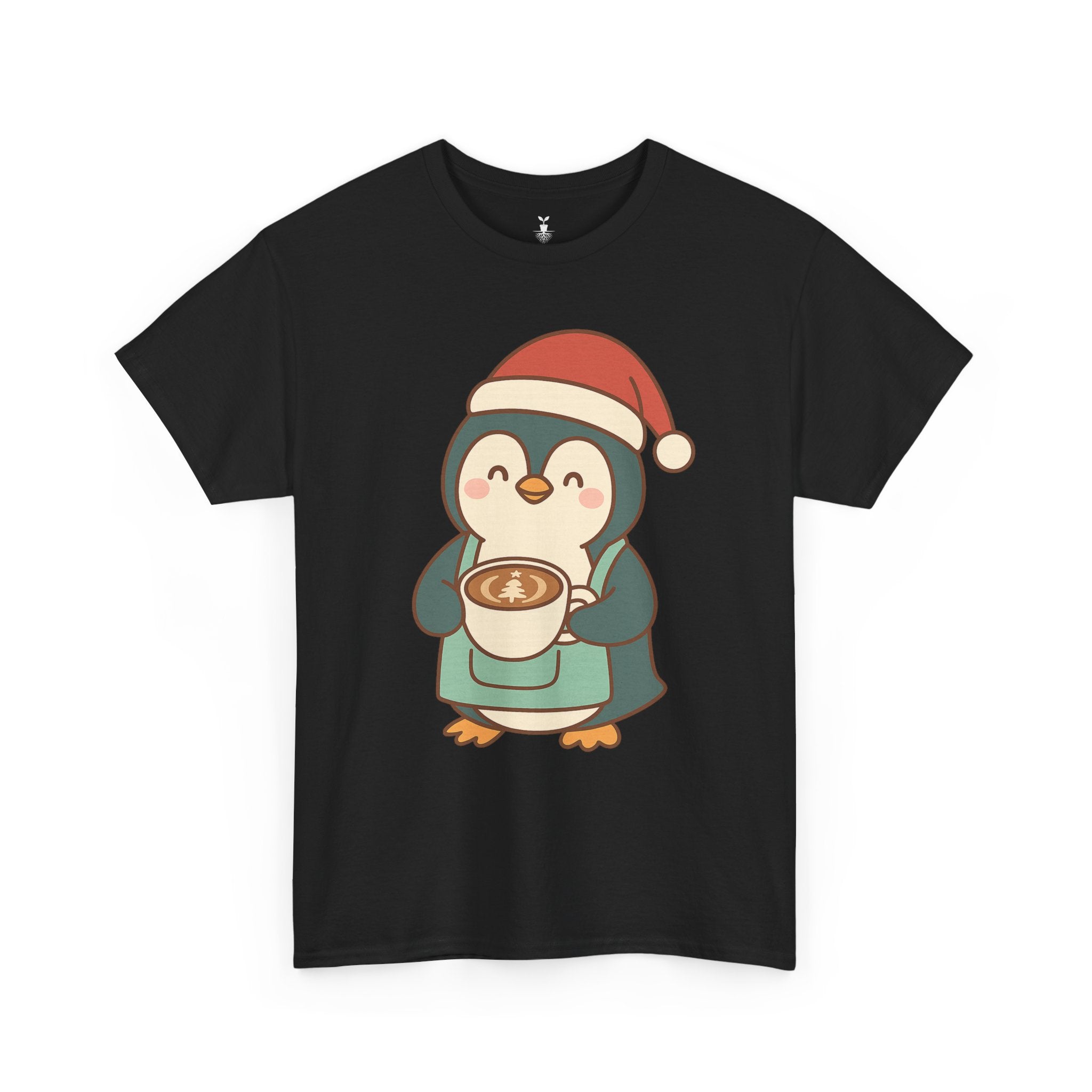 Penguin with Christmas Cup T-Shirt