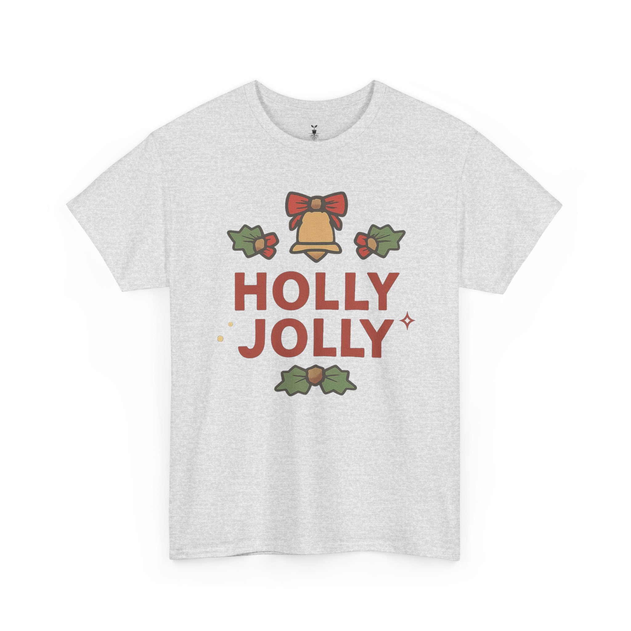 Christmas Bell, Bows, and Festive Holly Jolly Holiday T-Shirt
