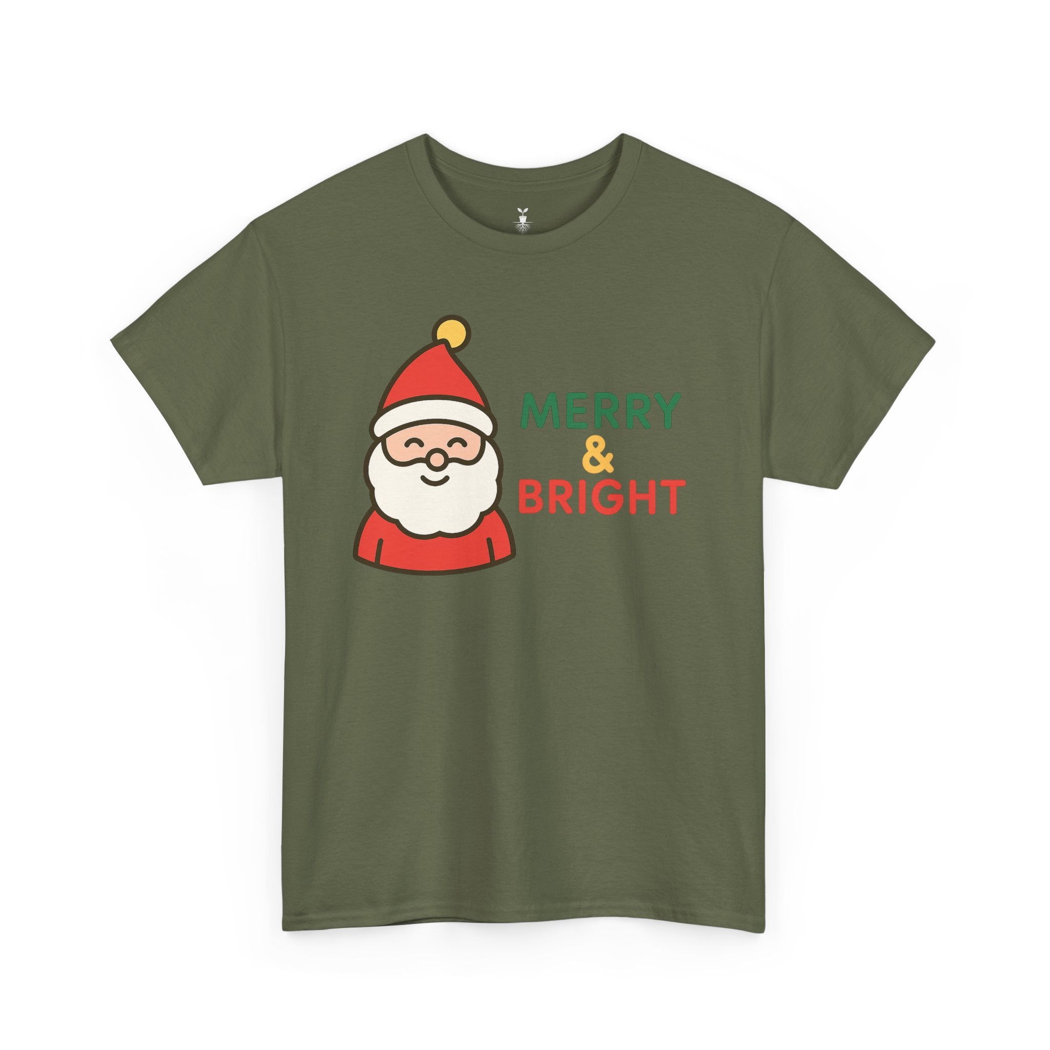 Santa Claus Merry and Bright Christmas T-Shirt