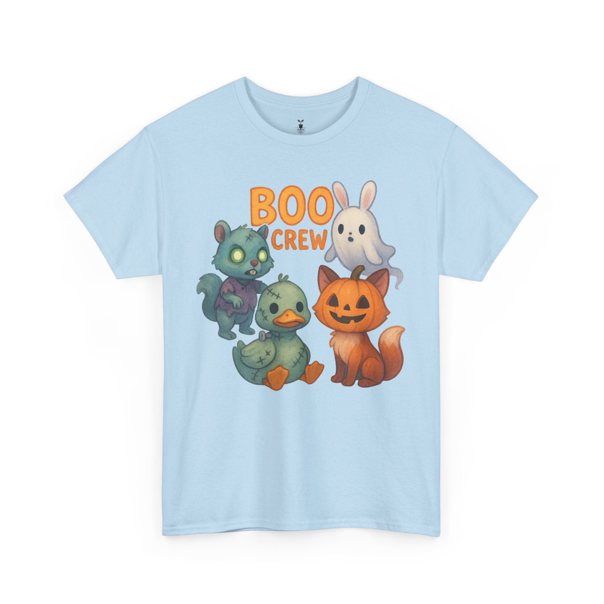Zombie Squirrel, Ghost Bunny, Pumpkin Cat & Duck  Boo Crew T-Shirt