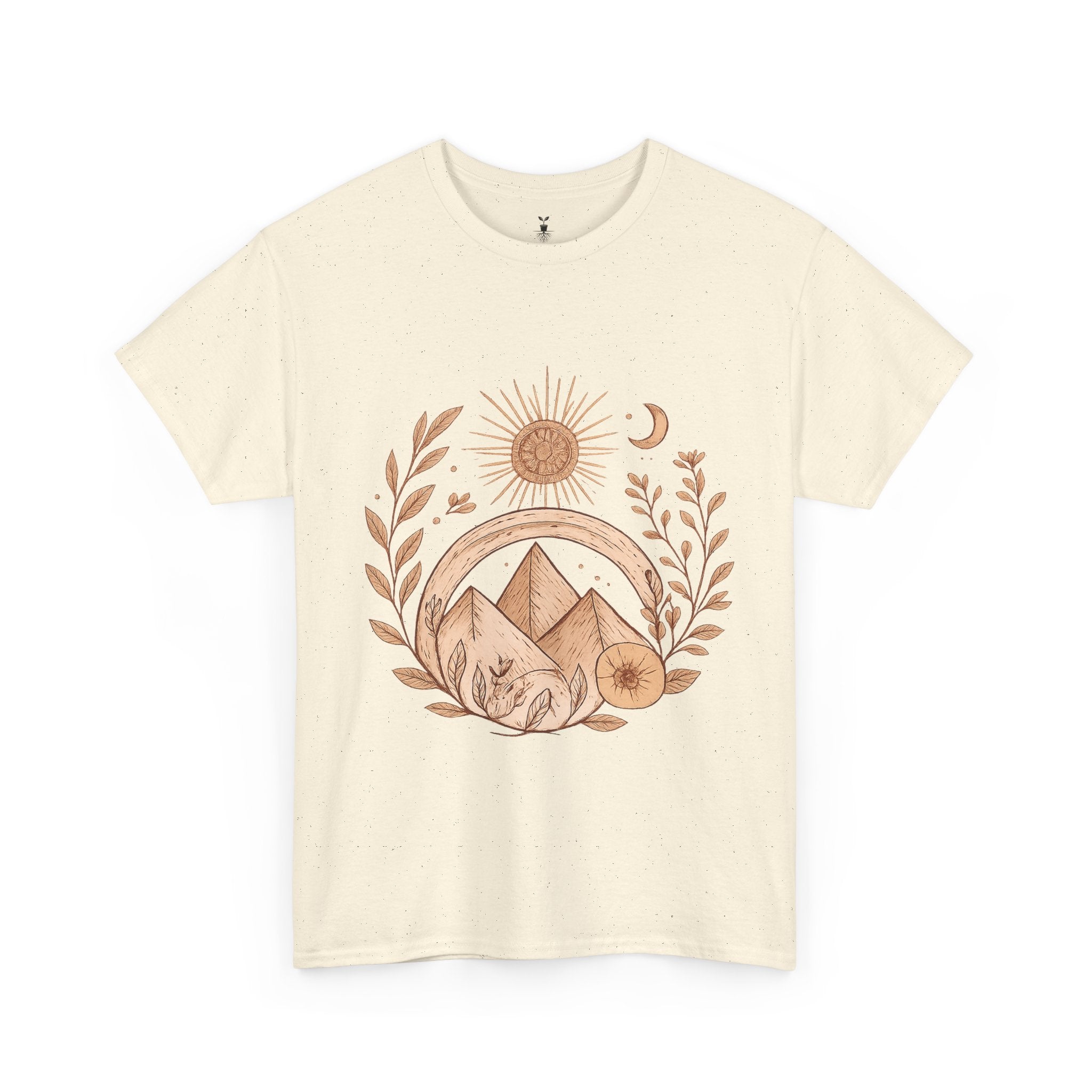 Sun, Moon, and Mountain Bohemian T-Shirt