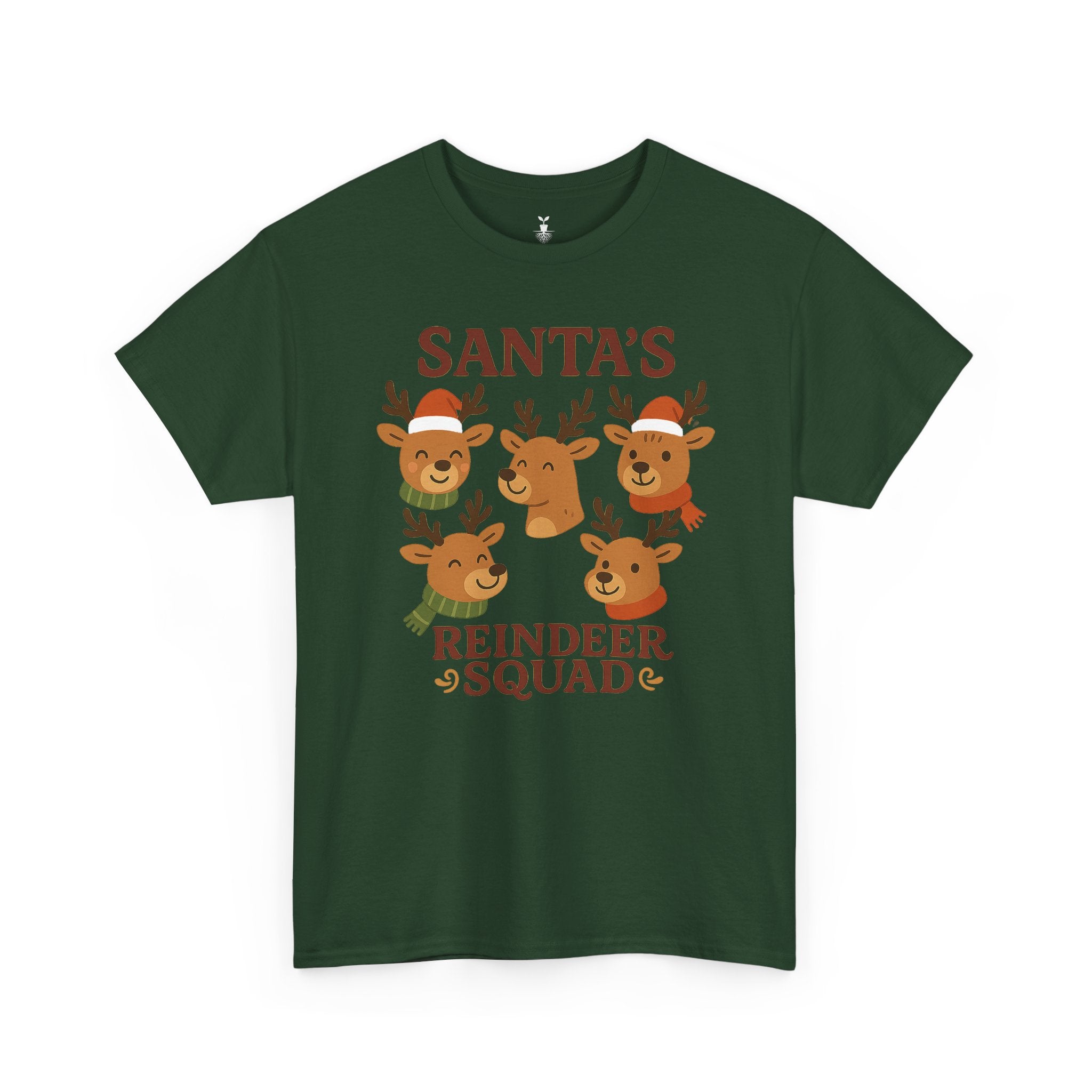 Cute Santa’s Reindeer Squad Christmas T-Shirt