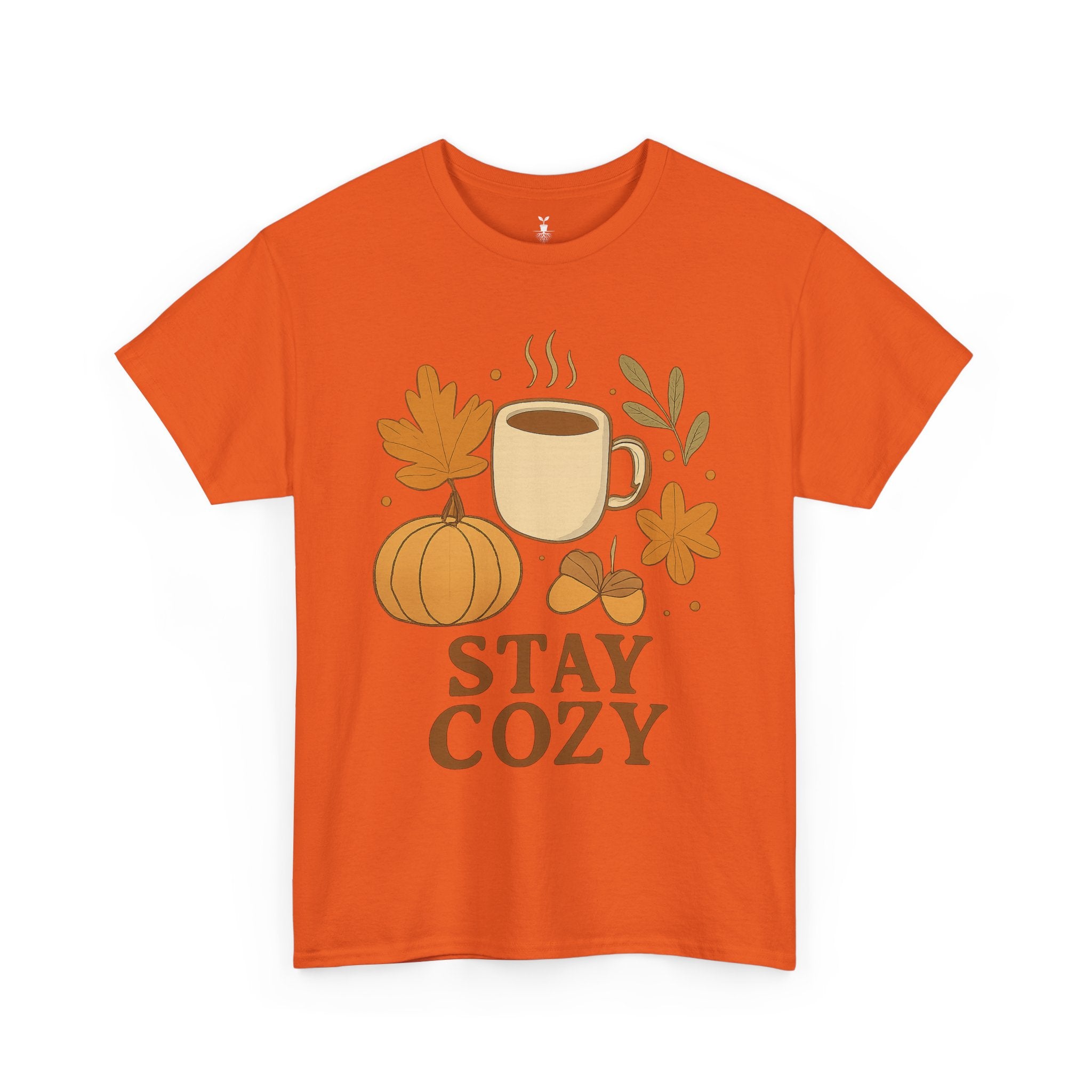 Coffee Mug Pumpkin Leaves and Acorns Autumn Stay Cozy T-Shirt