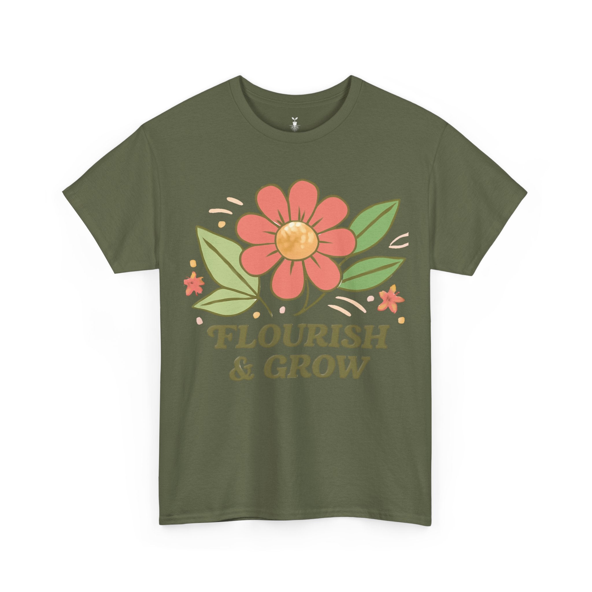 Artistic Boho Aesthetic Flourish and Grow T-Shirt