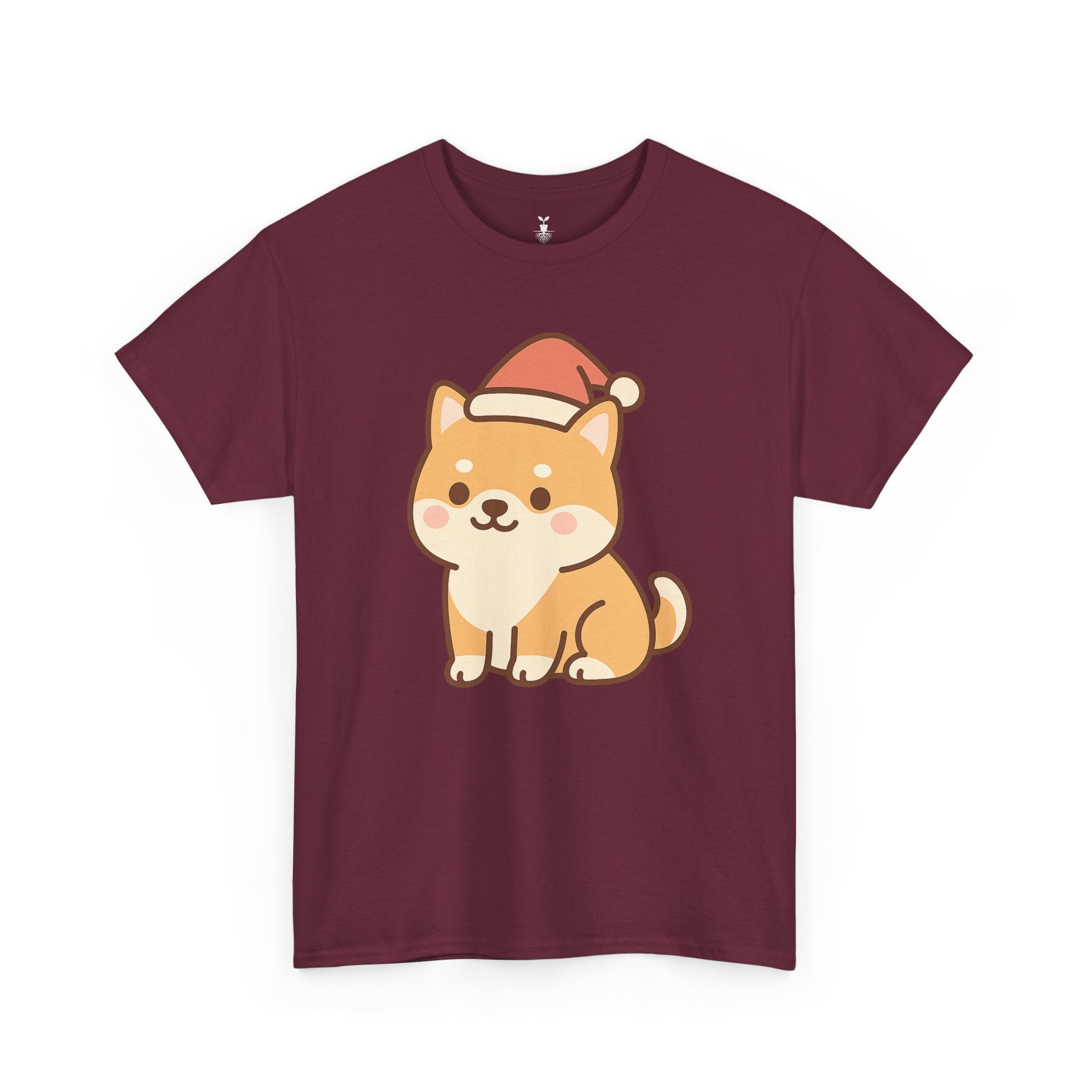 Shiba Inu with Santa Hat T-Shirt
