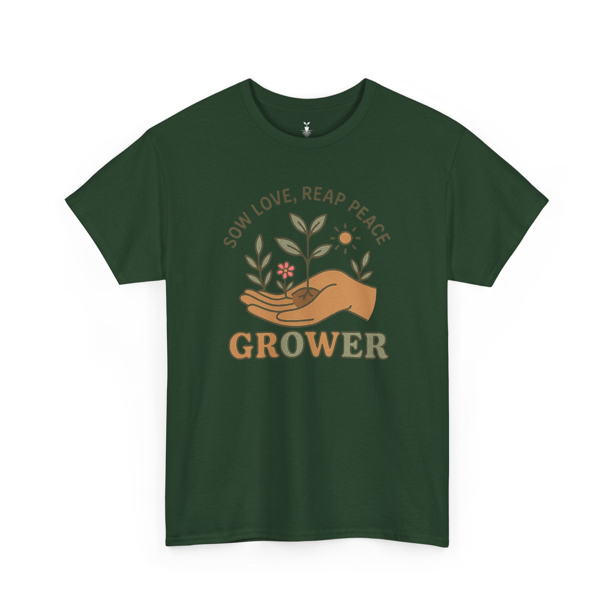 Boho Grower  with Hand Plants Flower T-Shirt