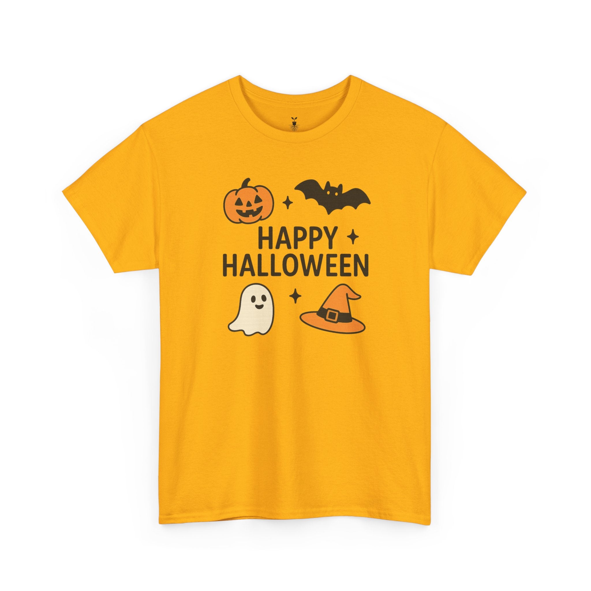 Ghost, Pumpkin, Bat & Witch Hat T-Shirt