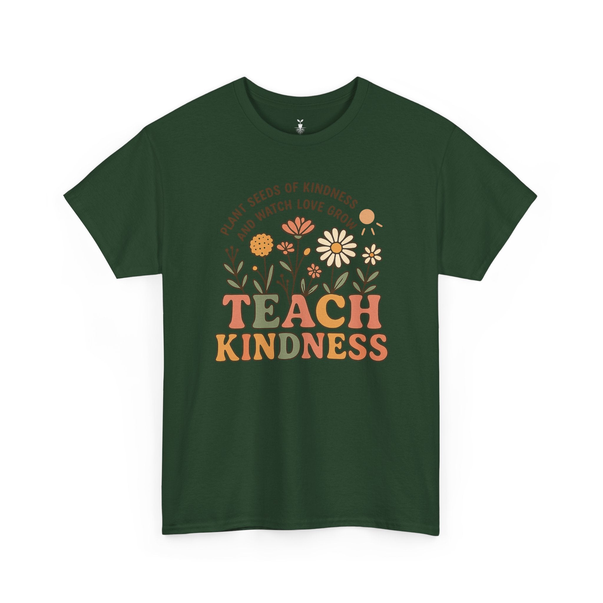 Aesthetic Boho Floral Teach Kindness T-Shirt