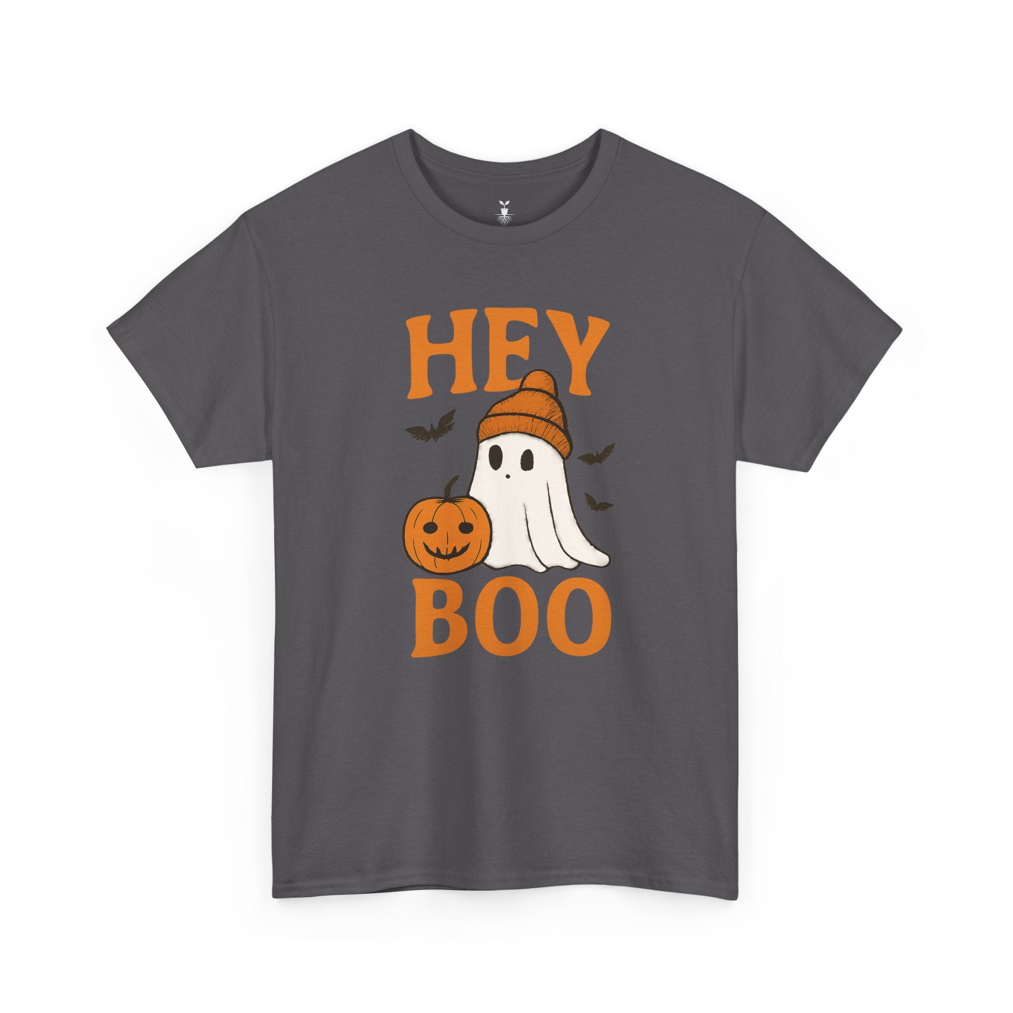 Cute Hey Boo Ghost with Pumpkin T-Shirt
