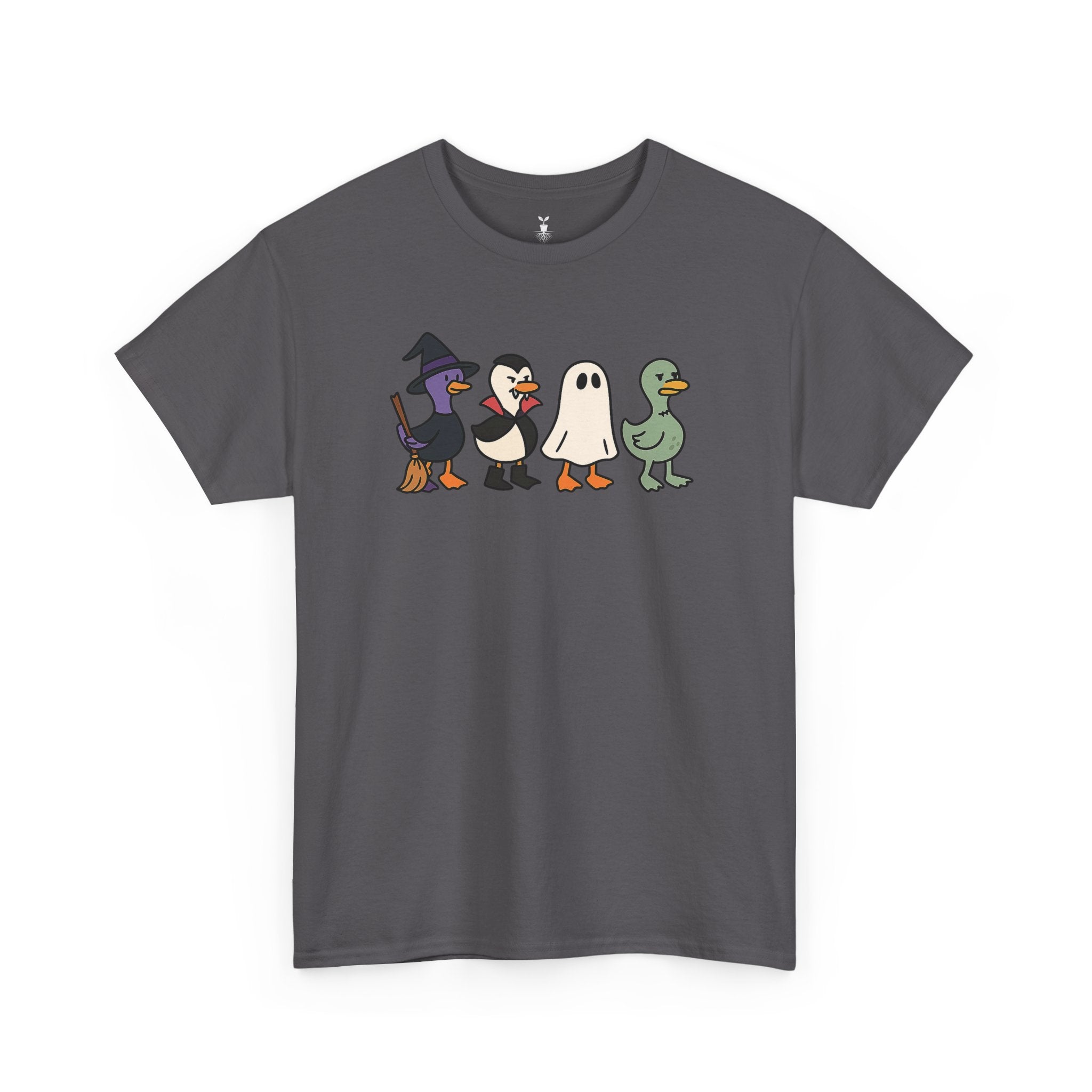 Cute Halloween Ducks in Witch, Vampire, Ghost, and Zombie T-Shirt