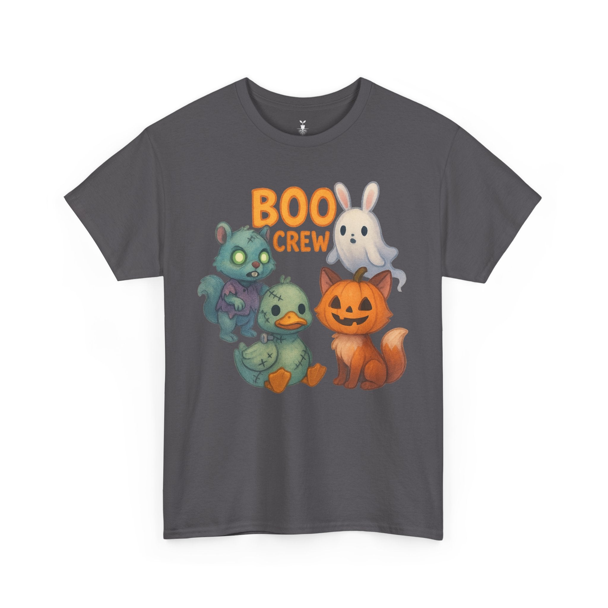 Zombie Squirrel, Ghost Bunny, Pumpkin Cat & Duck  Boo Crew T-Shirt
