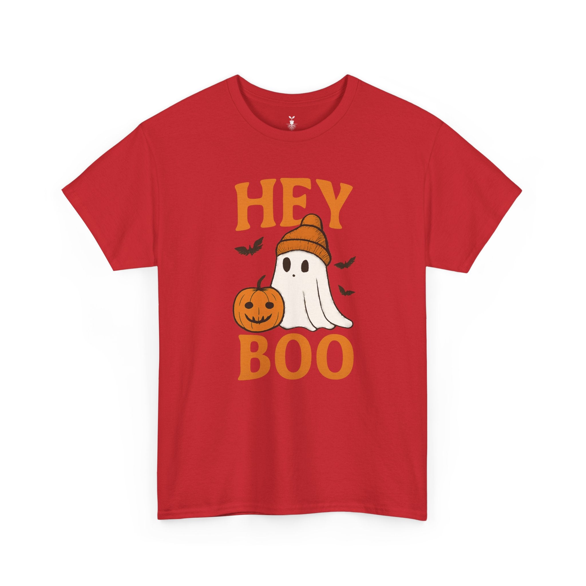 Cute Hey Boo Ghost with Pumpkin T-Shirt