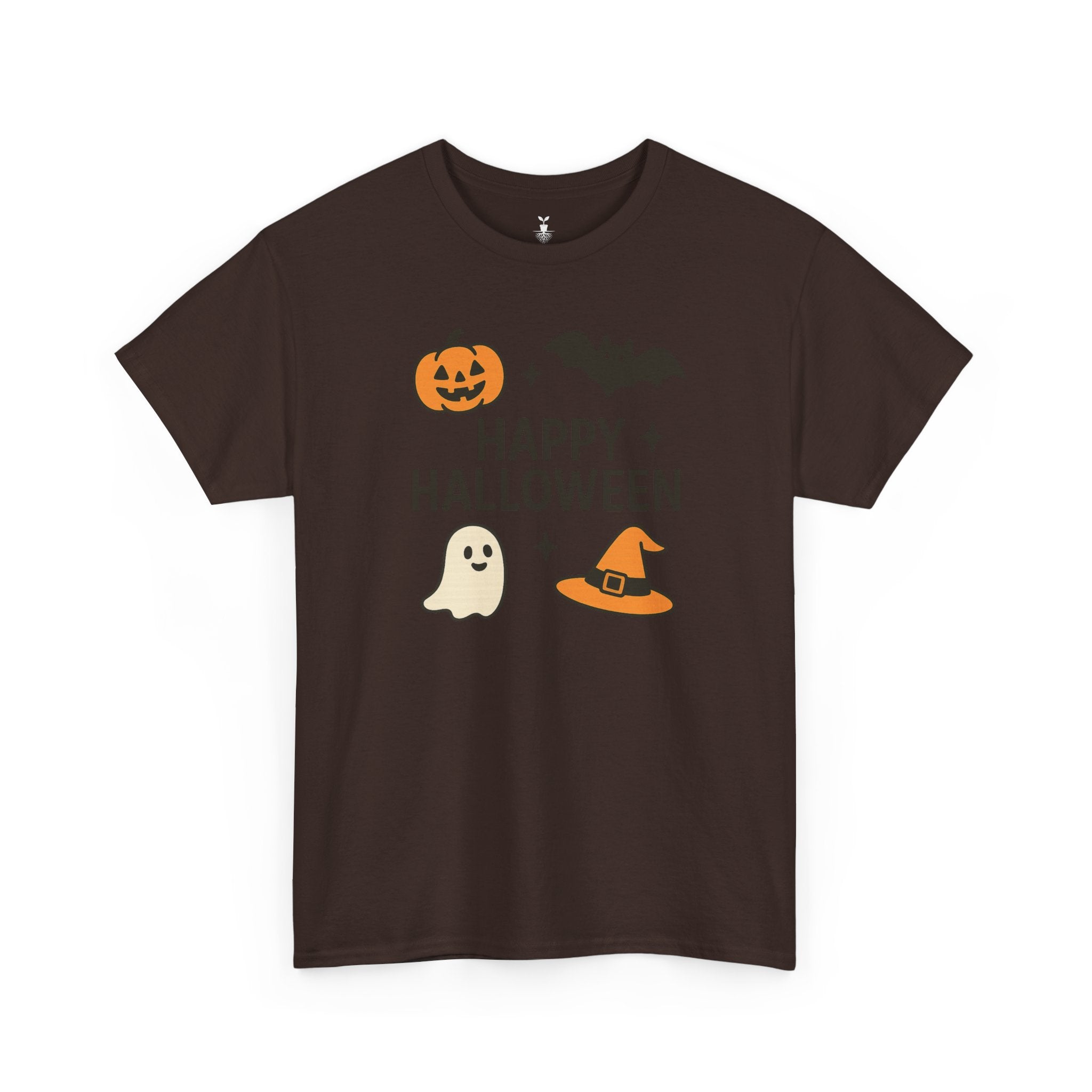 Ghost, Pumpkin, Bat & Witch Hat T-Shirt