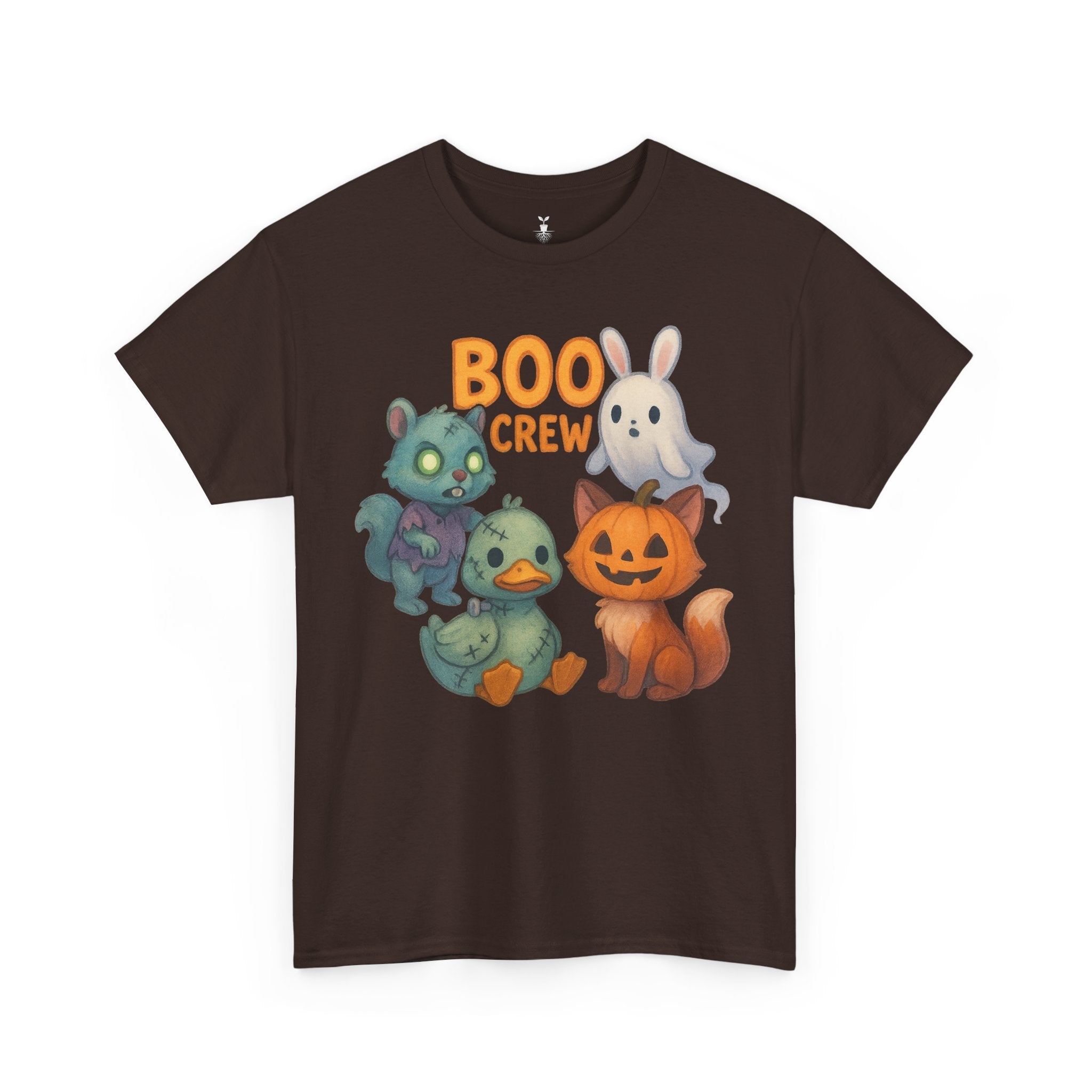 Zombie Squirrel, Ghost Bunny, Pumpkin Cat & Duck  Boo Crew T-Shirt