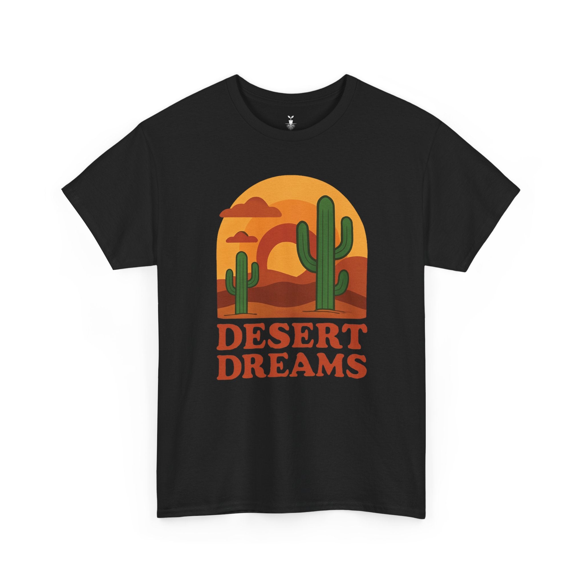 Cactus and Sunset Retro Desert Dreams T-Shirt