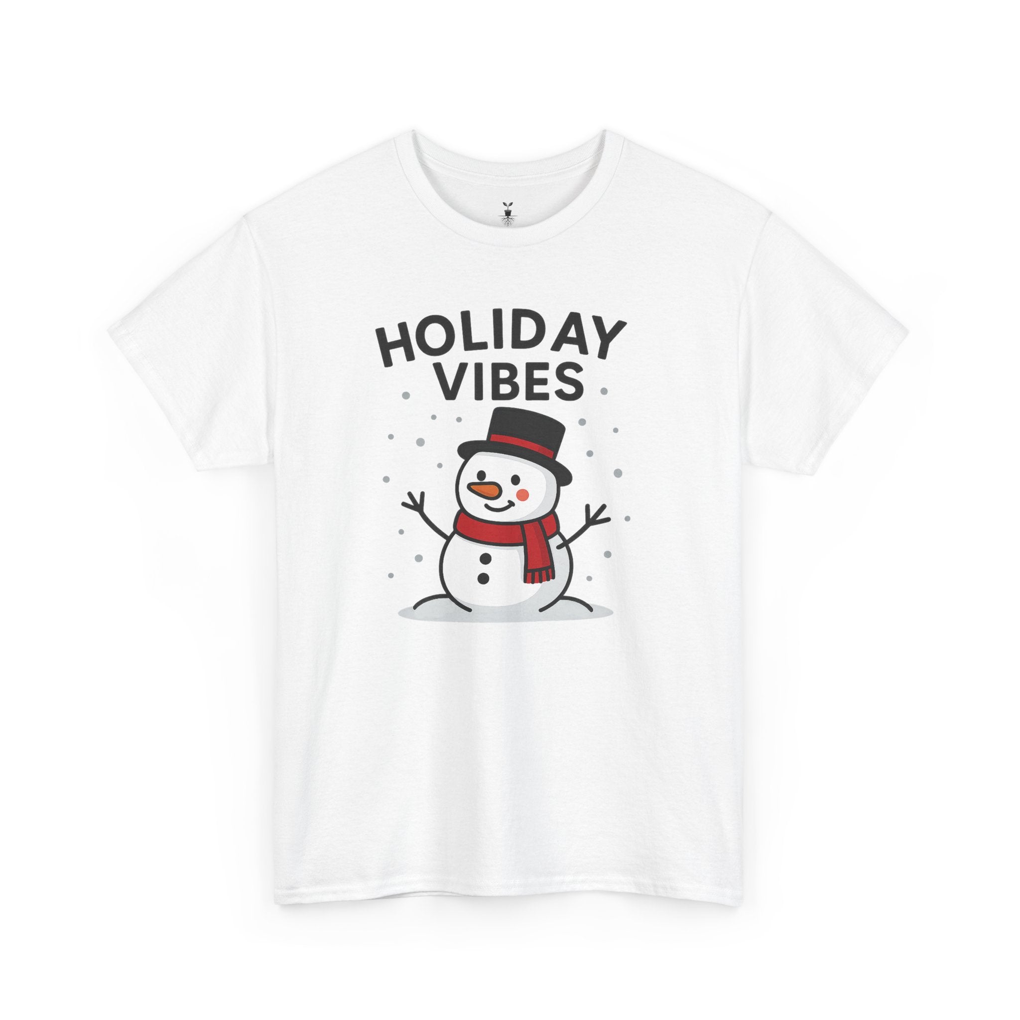 Holiday Vibes Snowman Christmas T-Shirt