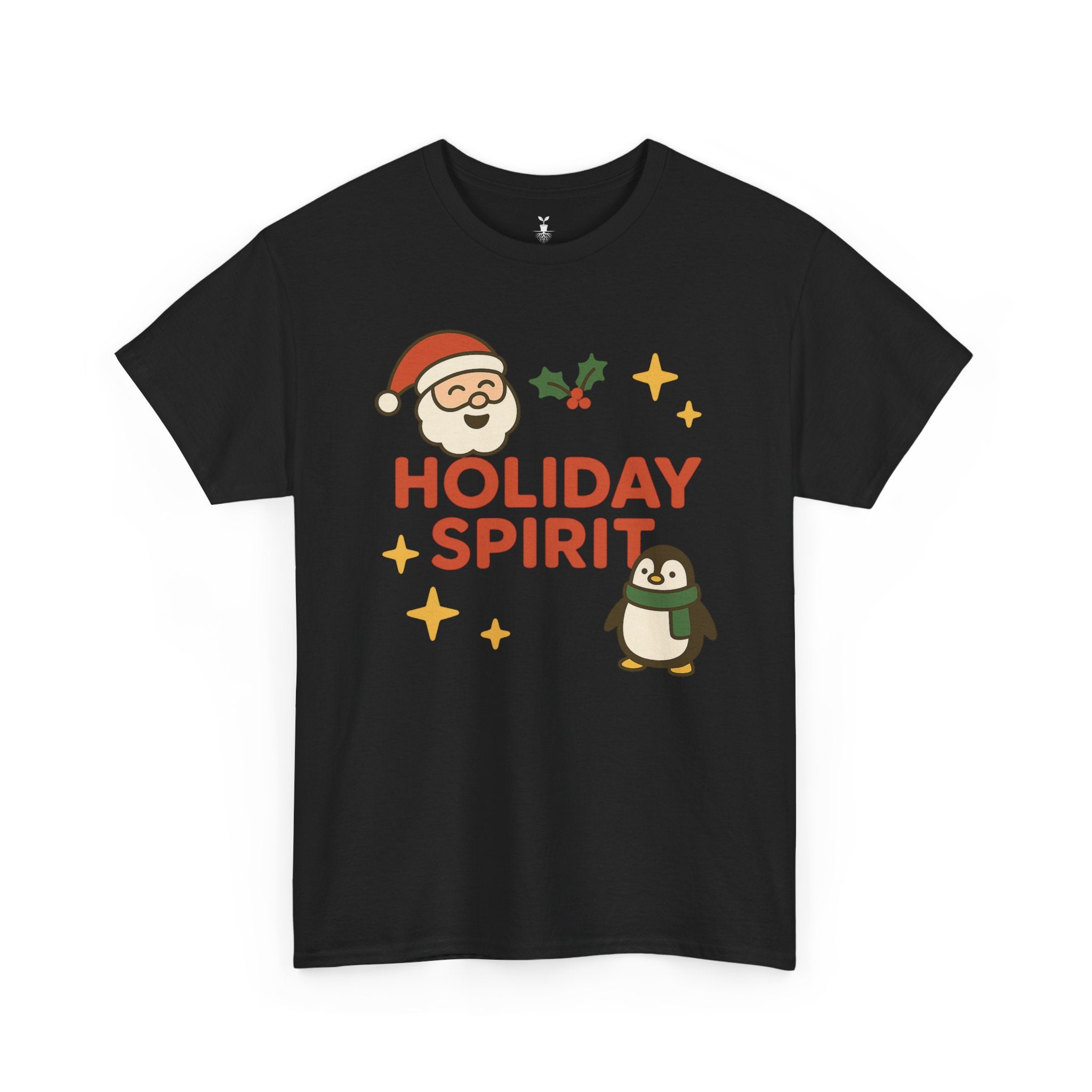 Santa Claus & Penguin Holiday Spirit T-Shirt