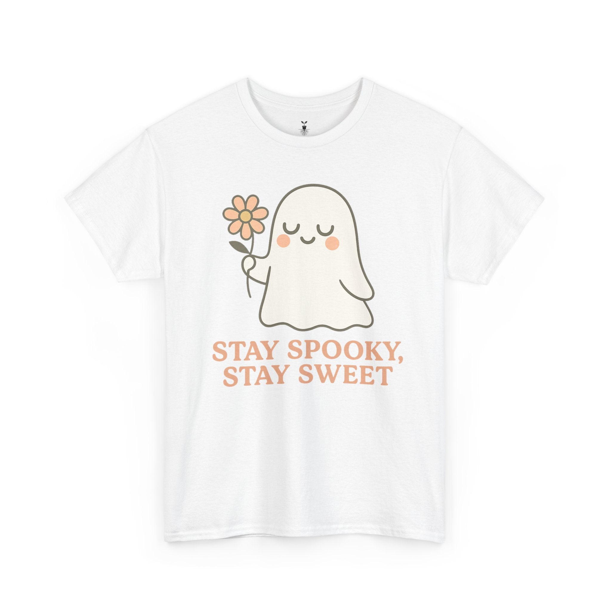 Cute Ghost with Flower Stay Spooky, Stay Sweet T-Shirt