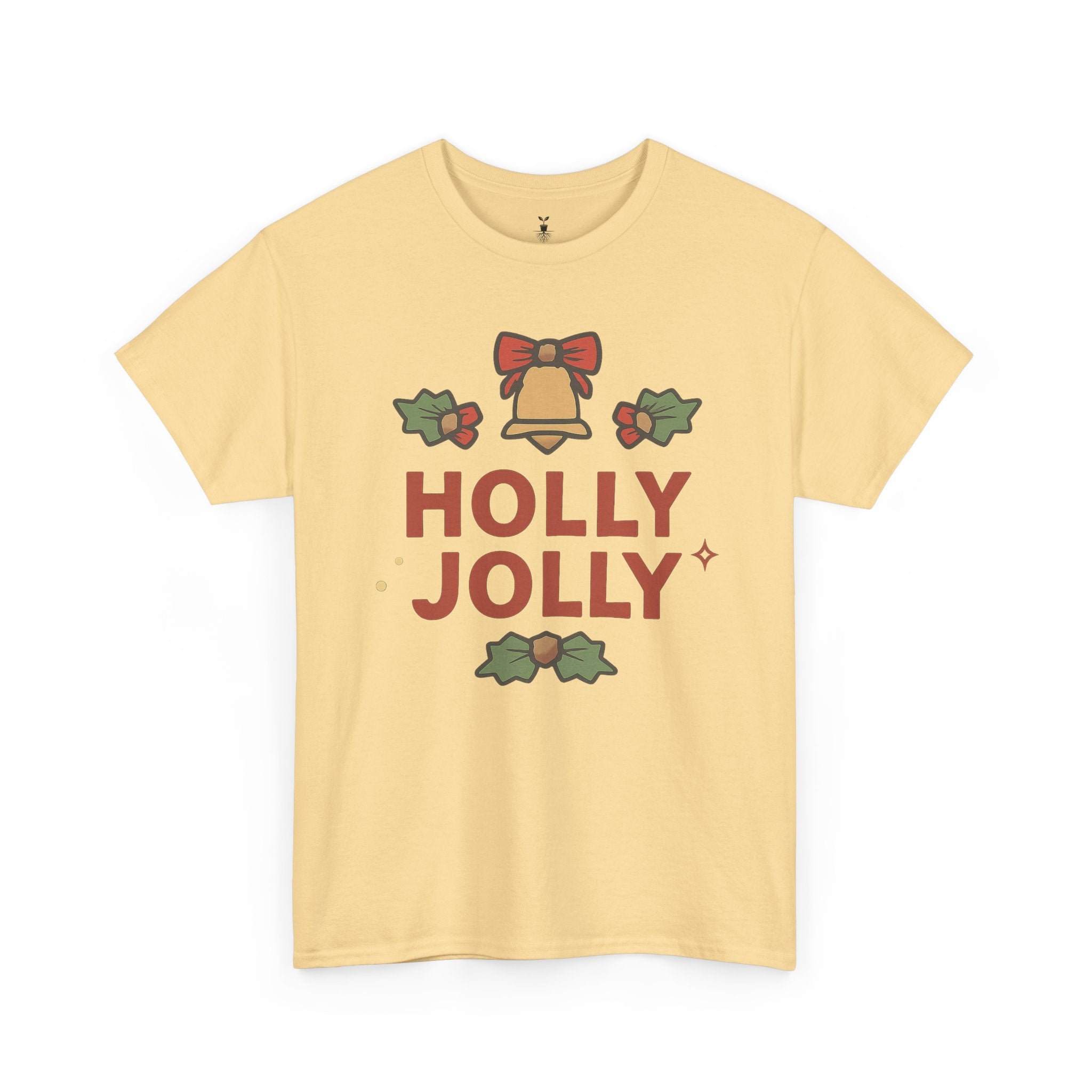 Christmas Bell, Bows, and Festive Holly Jolly Holiday T-Shirt
