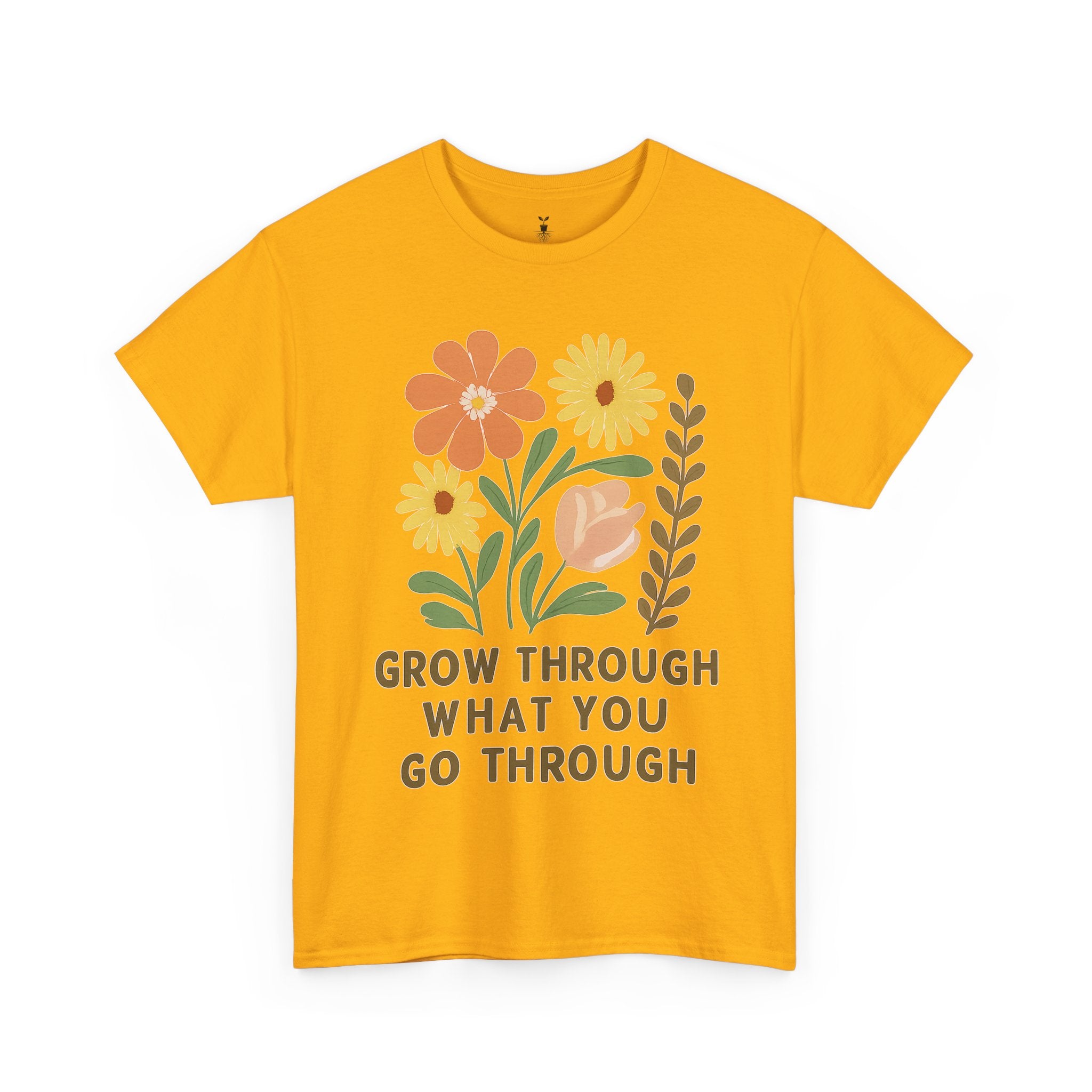 Boho Floral Grow Through What You Go ThroughT-Shirt