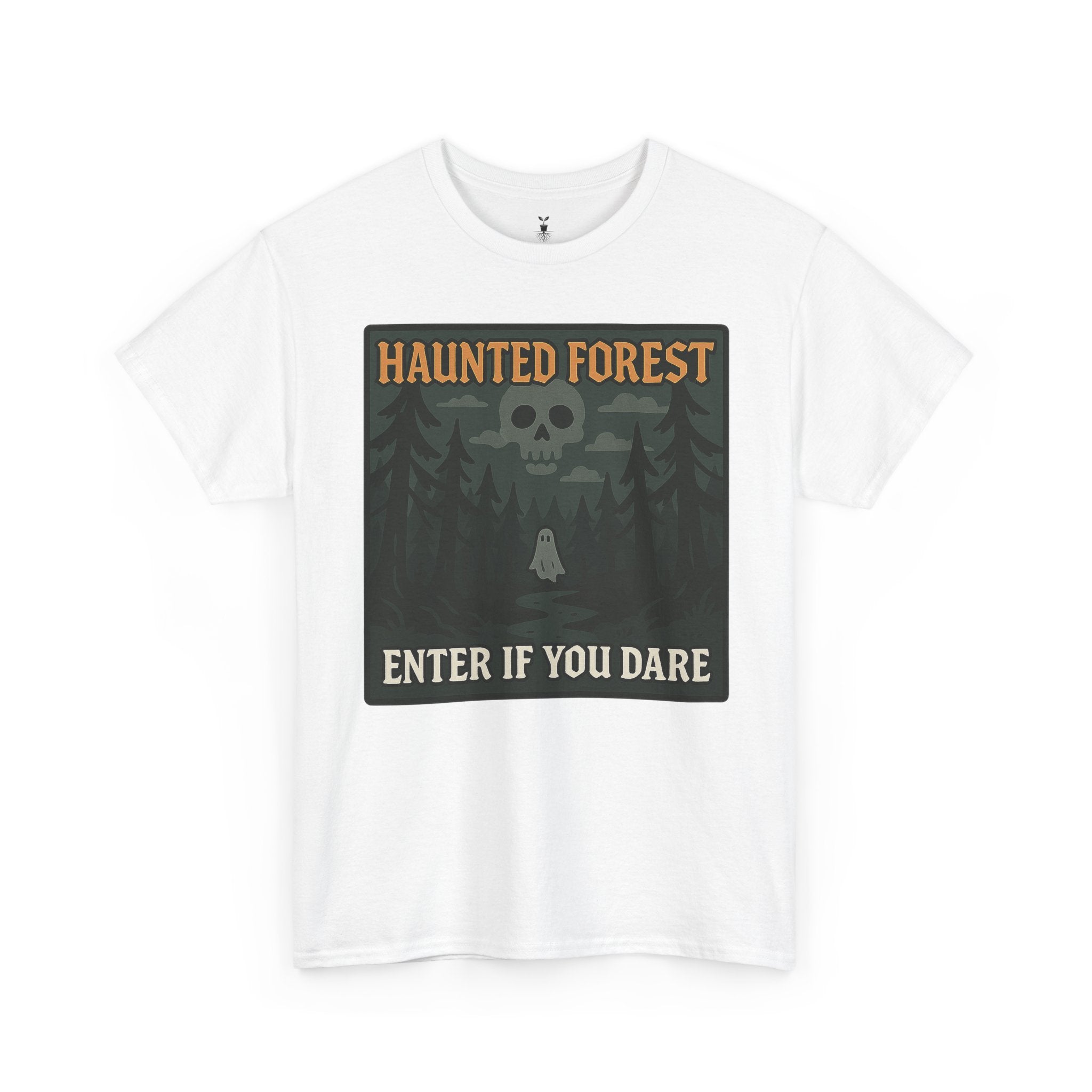 Ghost & Skull Haunted Forest Halloween T-Shirt