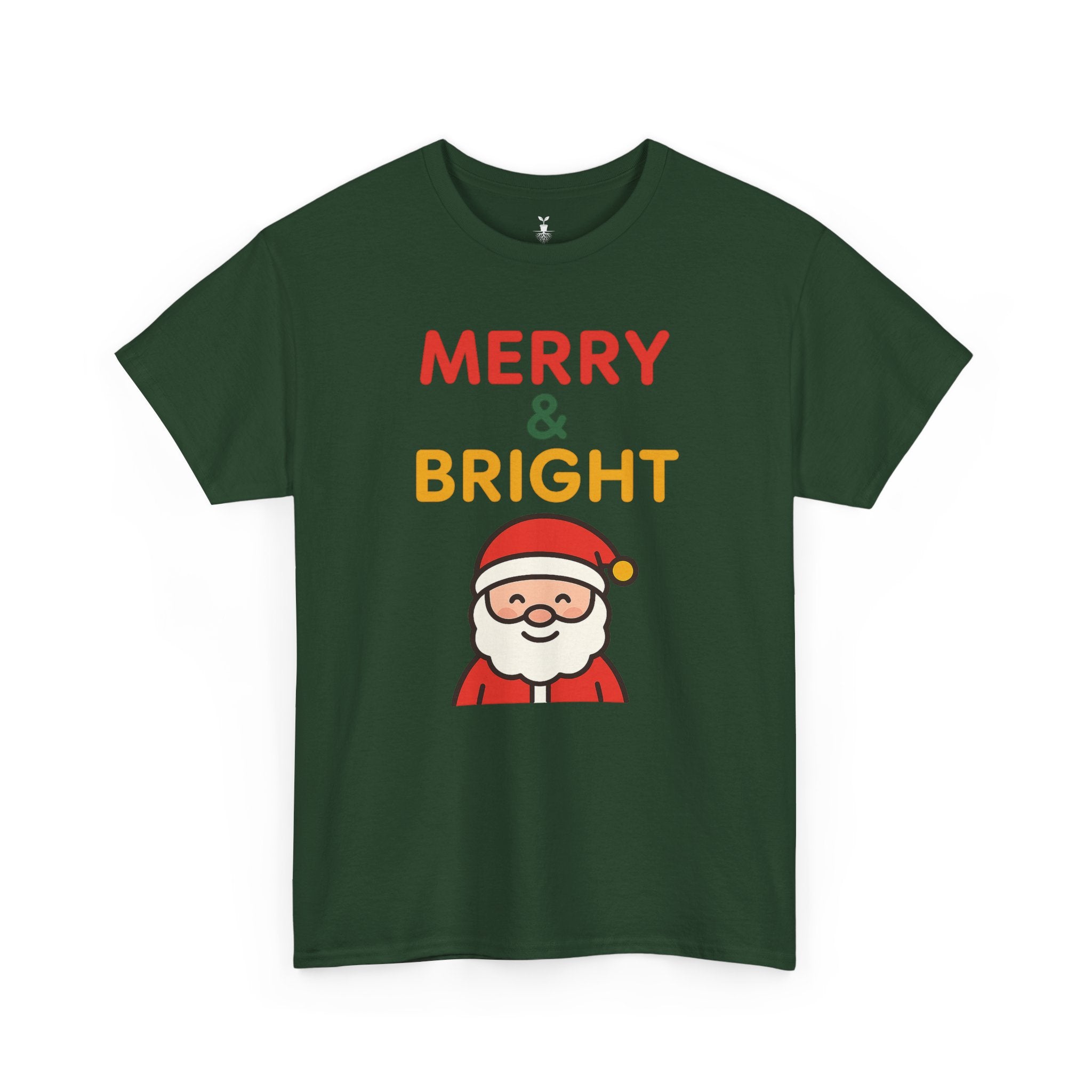 Santa Claus Merry and Bright Christmas T-Shirt