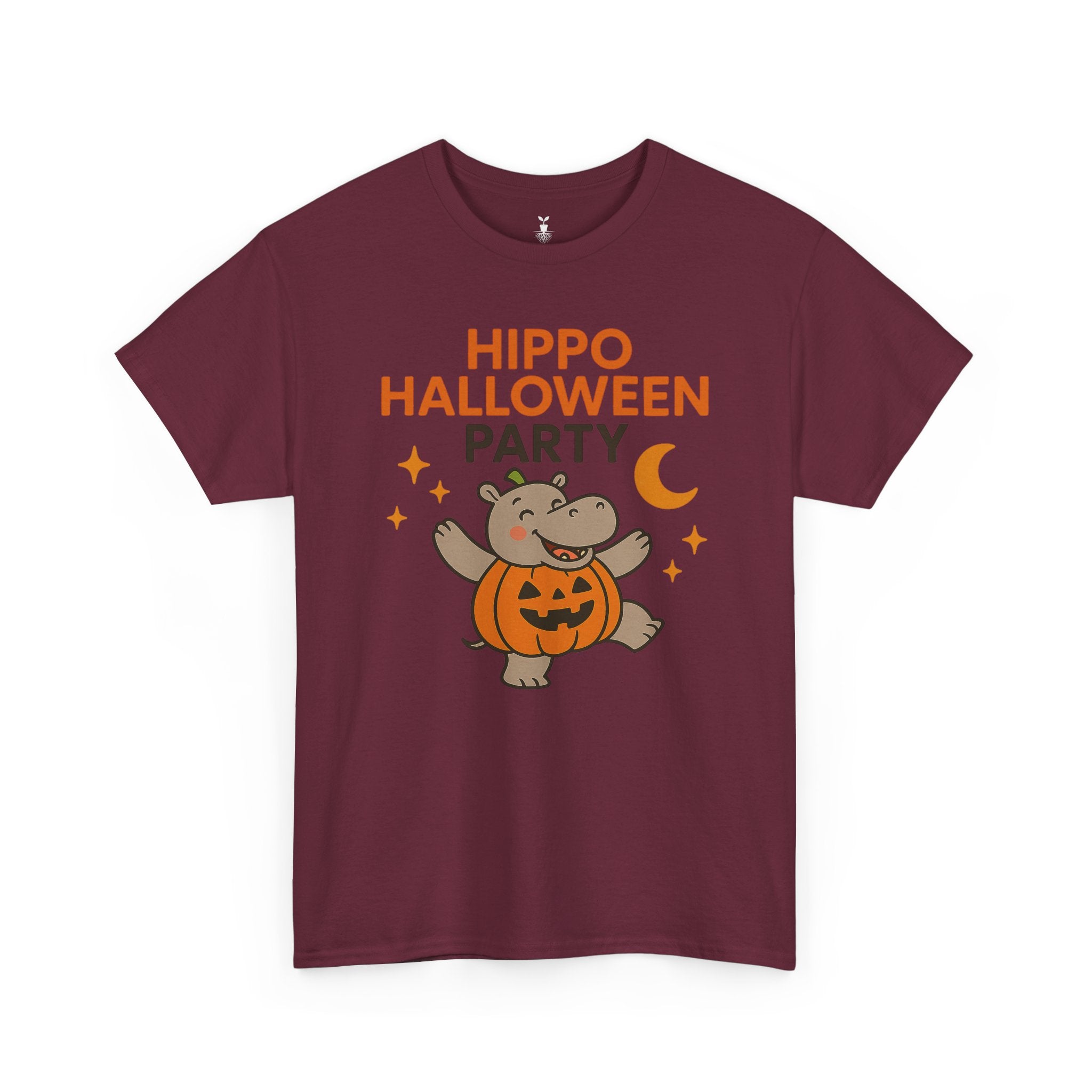 Hippo Pumpkin Halloween Party T-Shirt