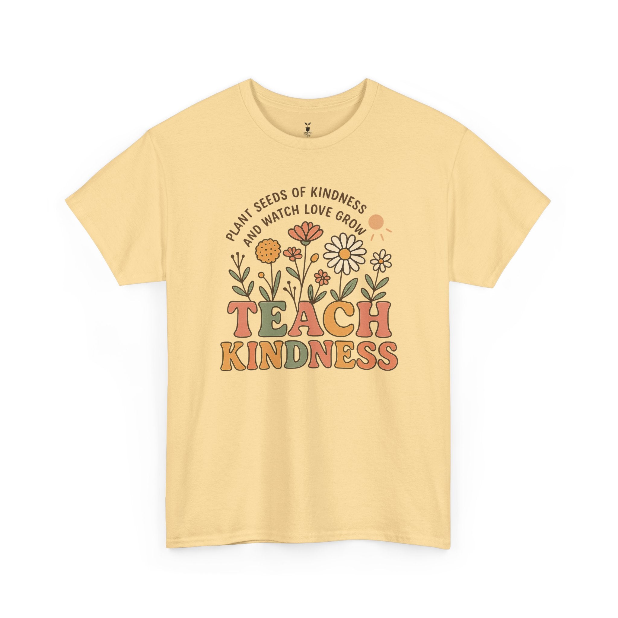 Aesthetic Boho Floral Teach Kindness T-Shirt
