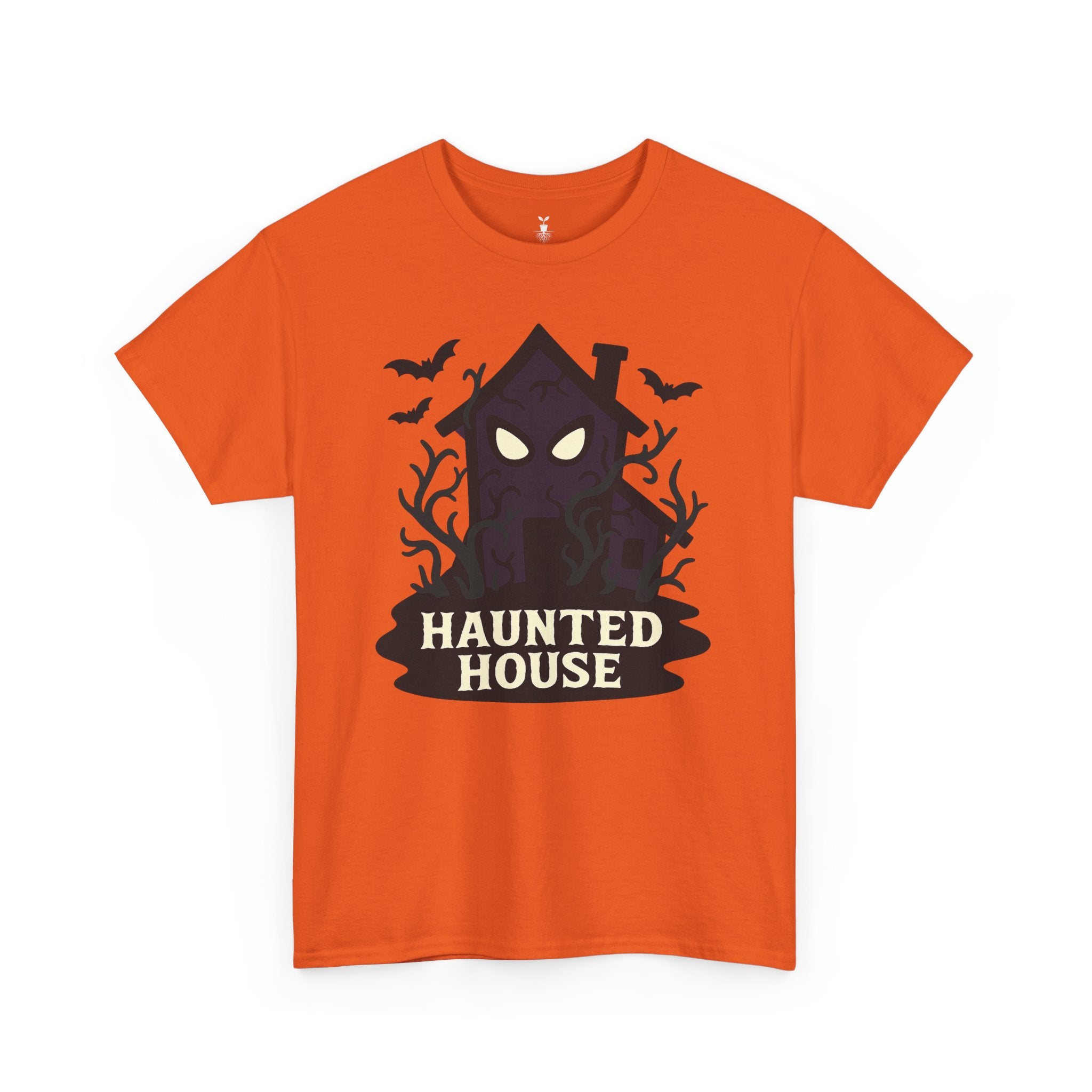 Haunted House Creepy Eyes and Bats Halloween Shirt