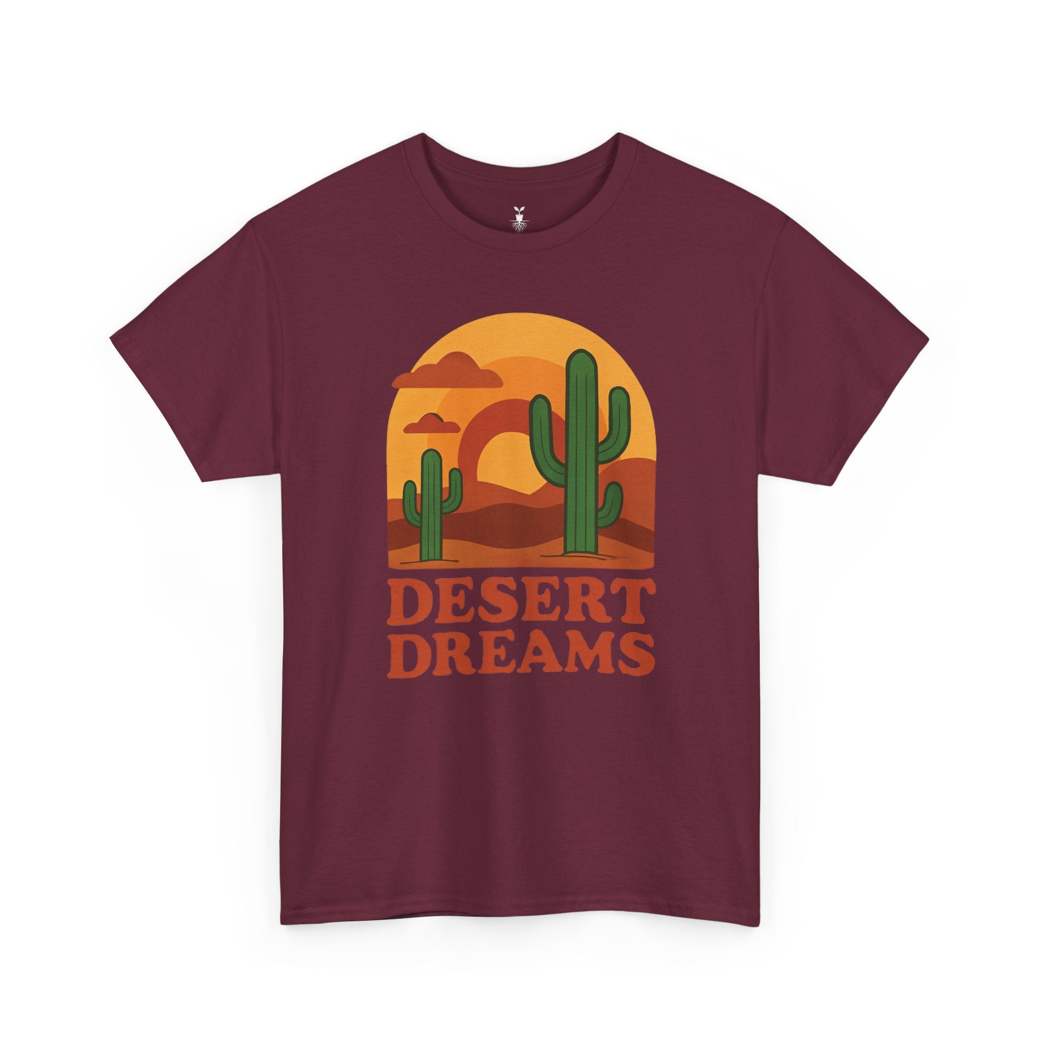 Cactus and Sunset Retro Desert Dreams T-Shirt