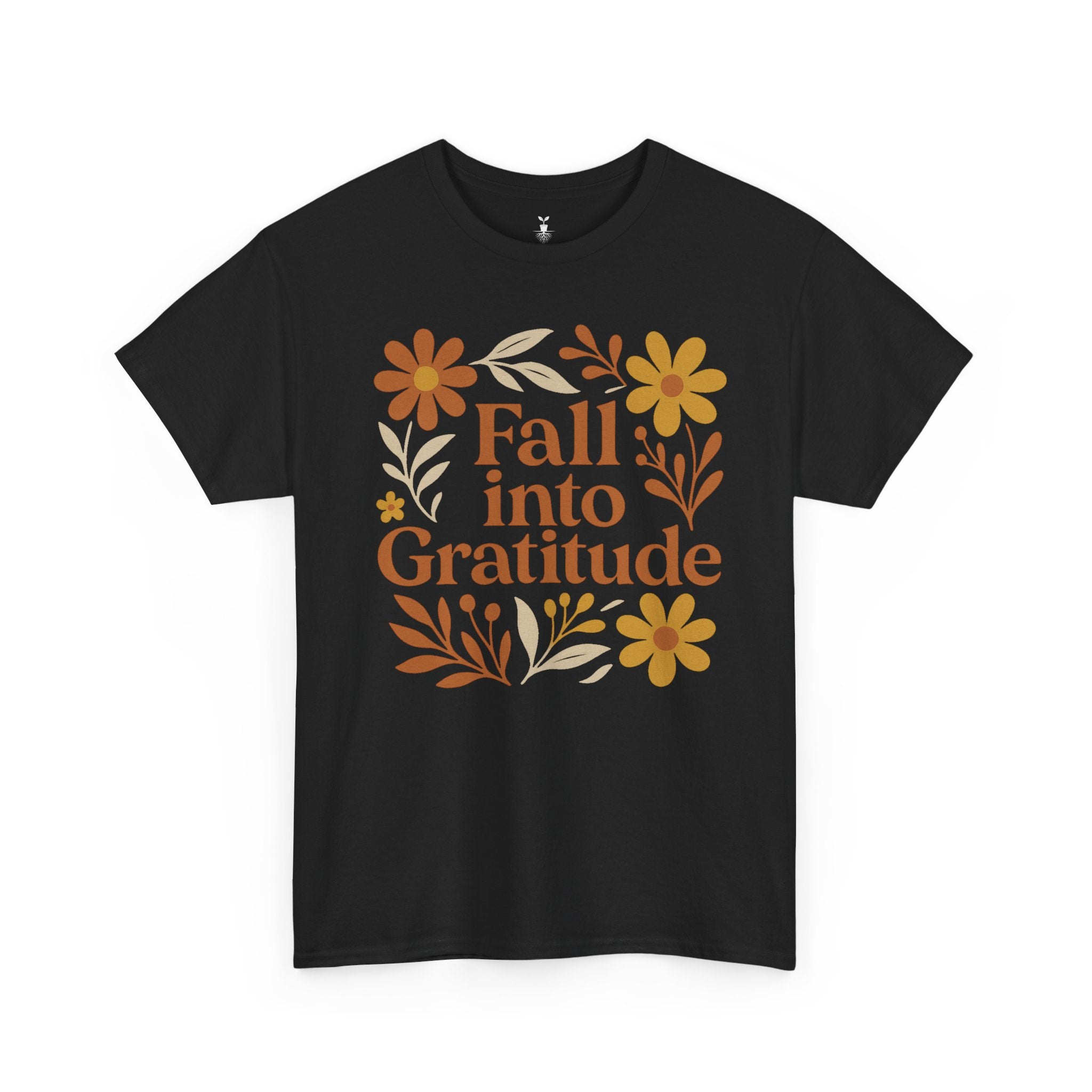 Floral Boho Fall Into Gratitude T-Shirt