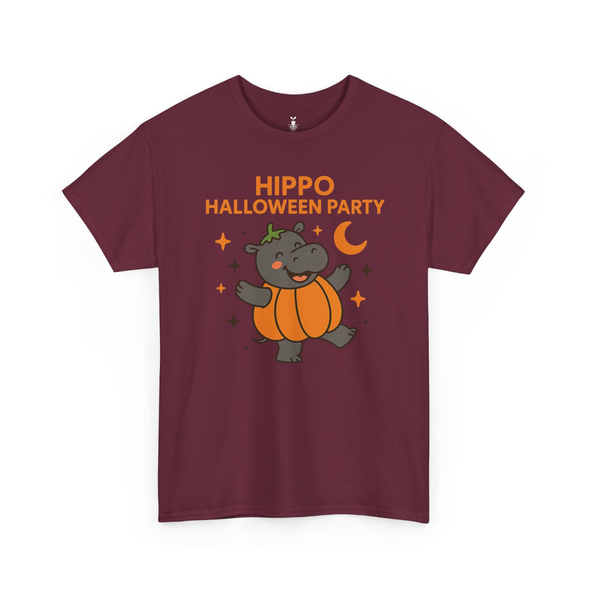 Hippo Pumpkin Halloween Party T-Shirt