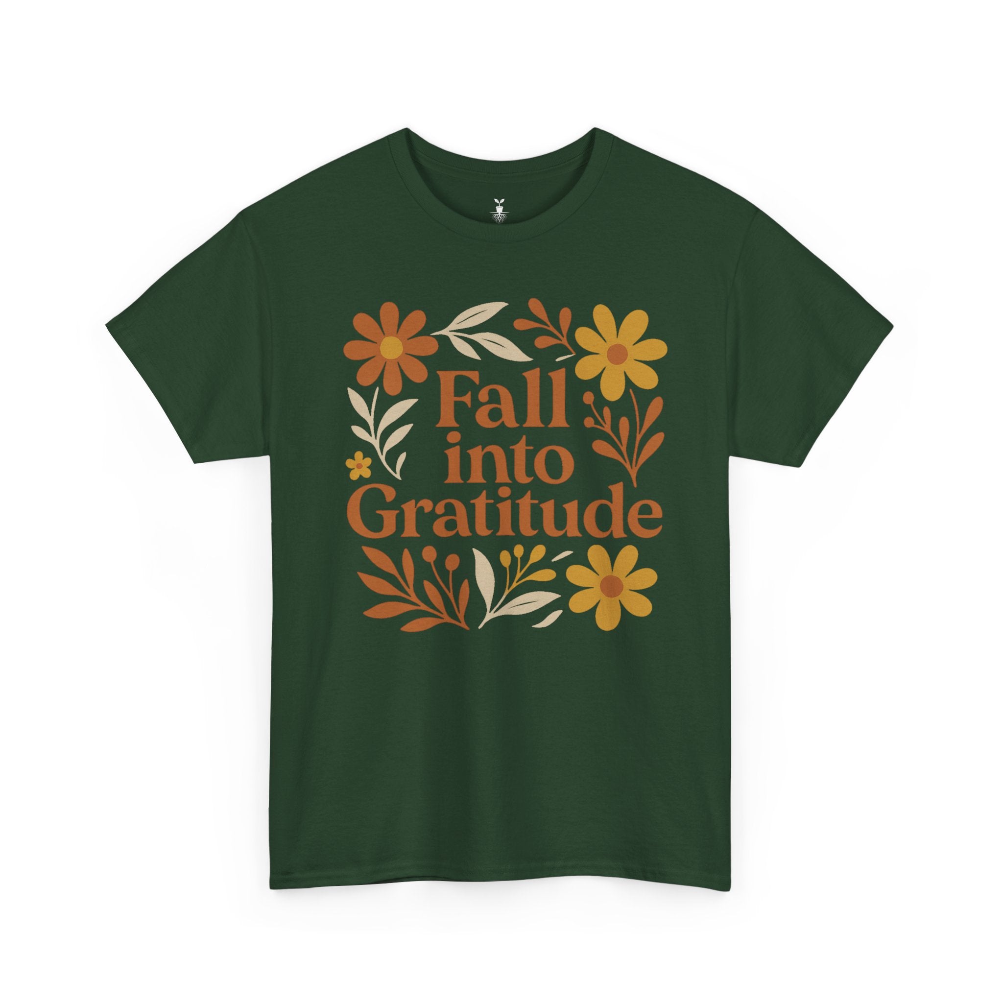 Floral Boho Fall Into Gratitude T-Shirt