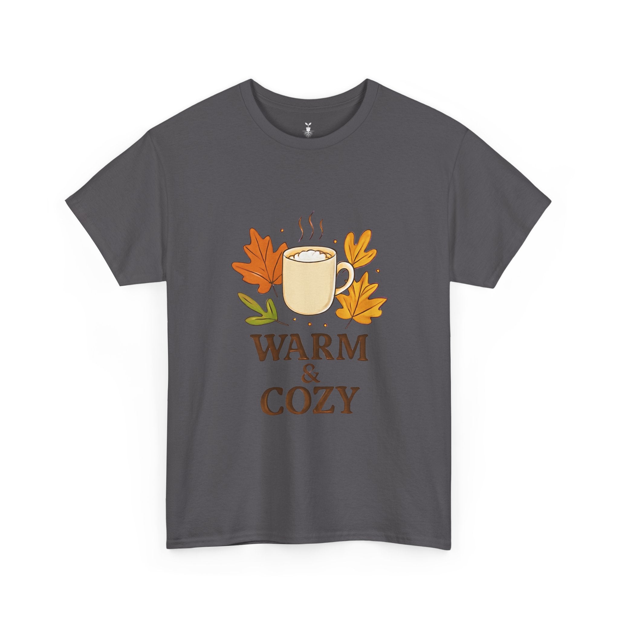 Autumn Coffee Mug with Fall Leaves Warm and Cozy T-Shirt