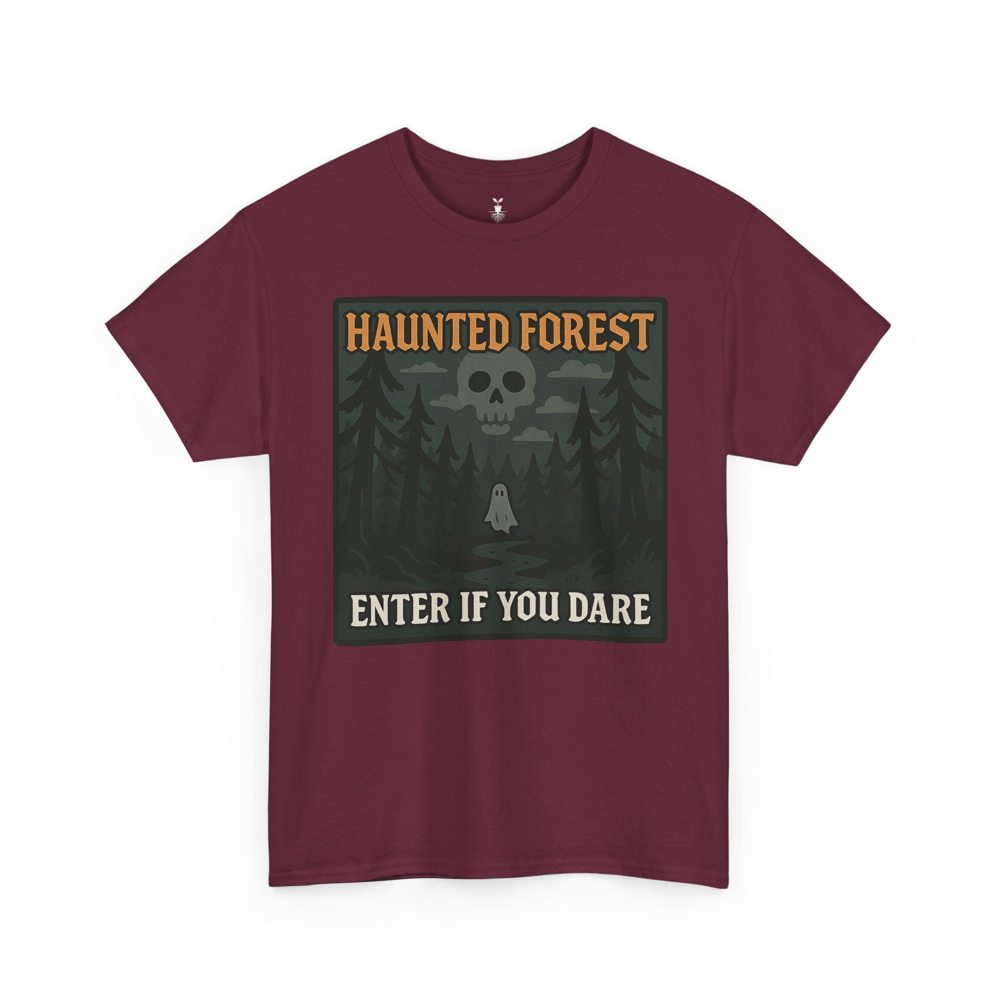 Ghost & Skull Haunted Forest Halloween T-Shirt