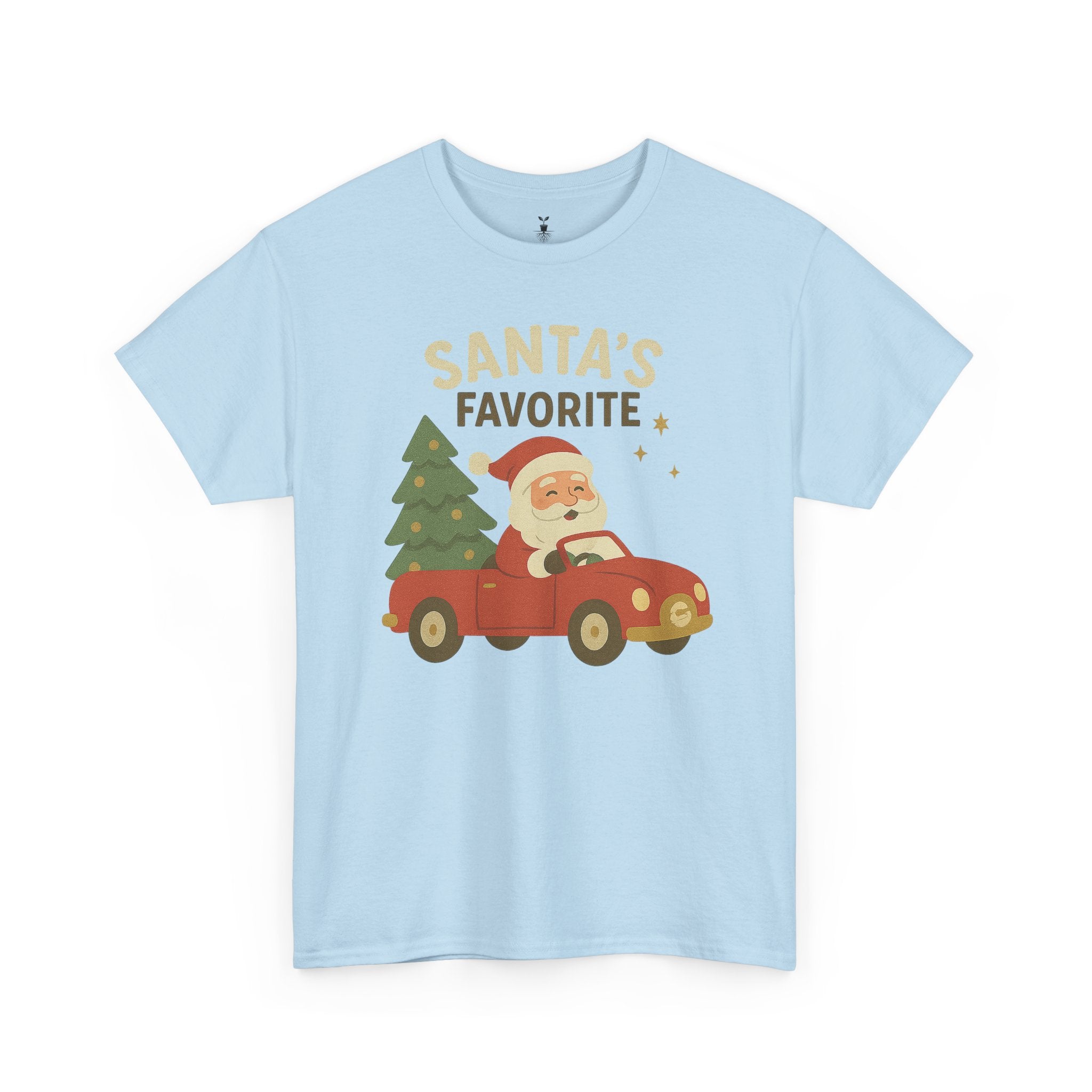 Santas Favorite Driving Red Car with Tree T-Shirt