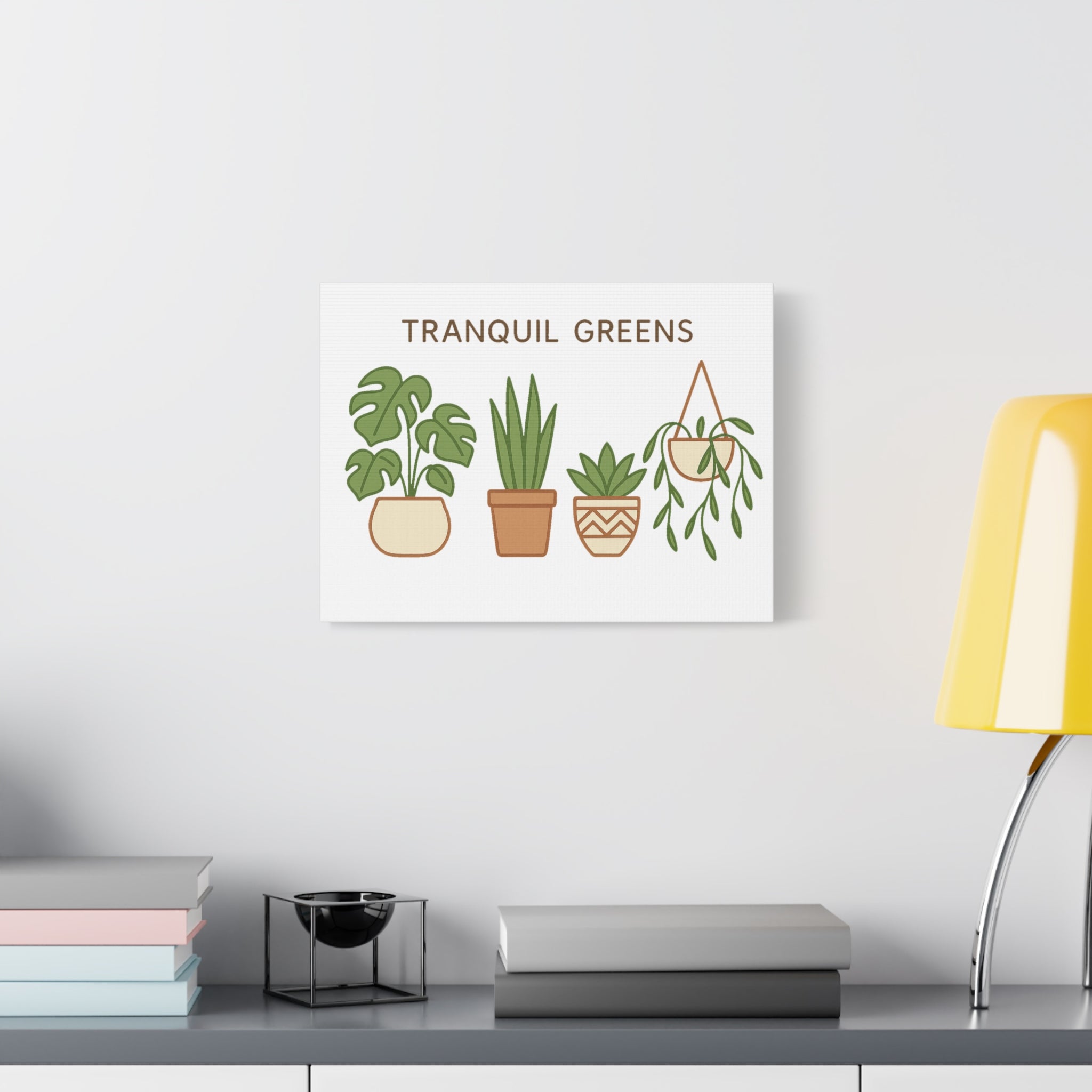 Boho Plant Aesthetic Canvas Wall Art