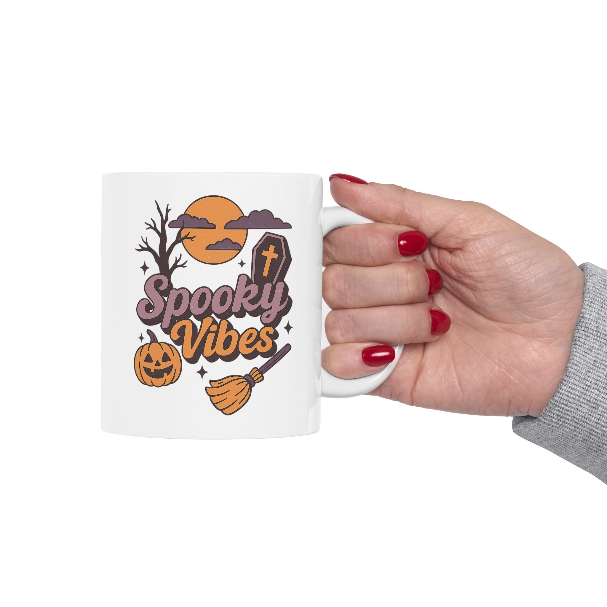 Spooky Vibes Halloween Ceramic Mug